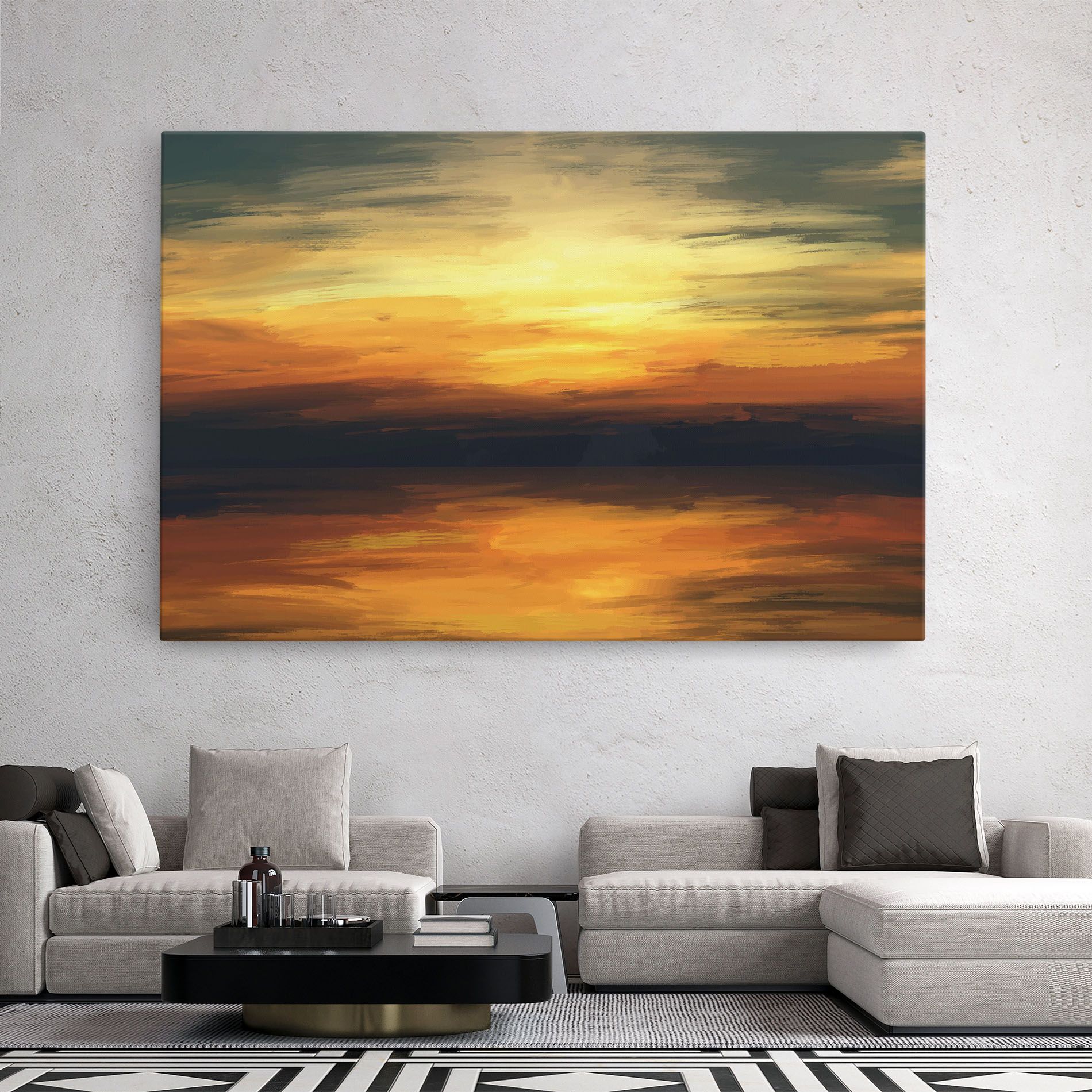 Sunset Oil Paint mockup 2