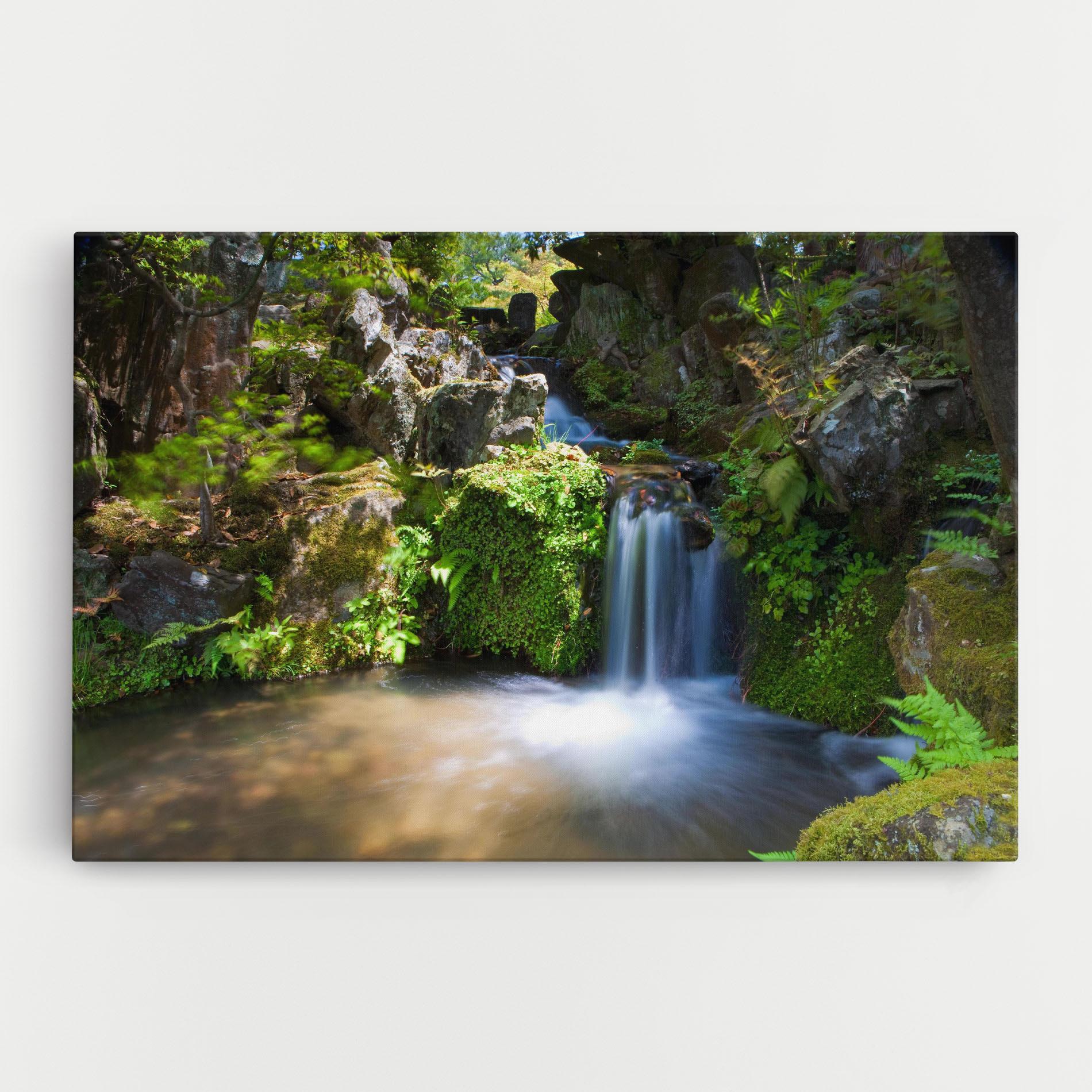 Картина на платно Jungle View Waterfall mockup 0