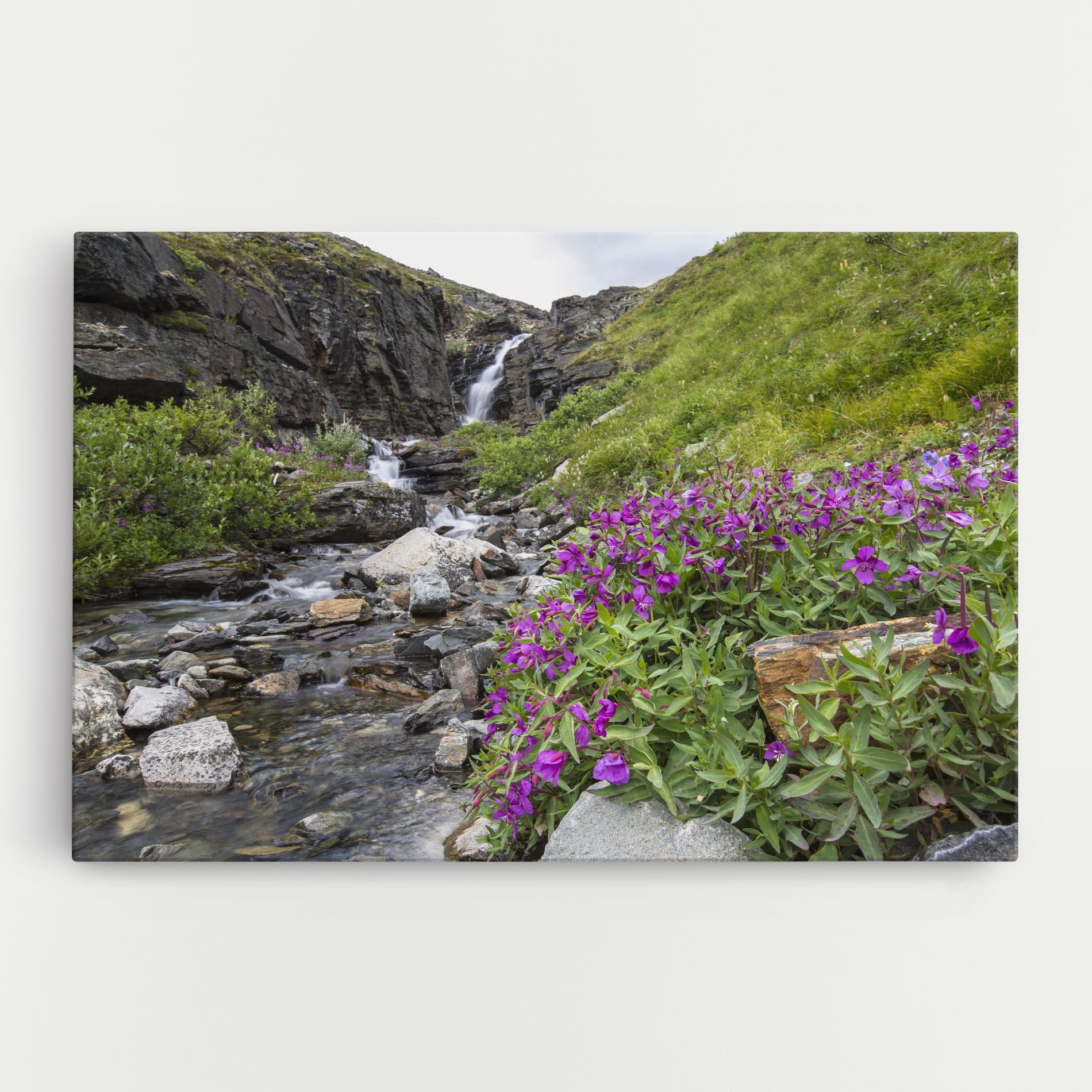 Purple Flowers Waterfall mockup 0