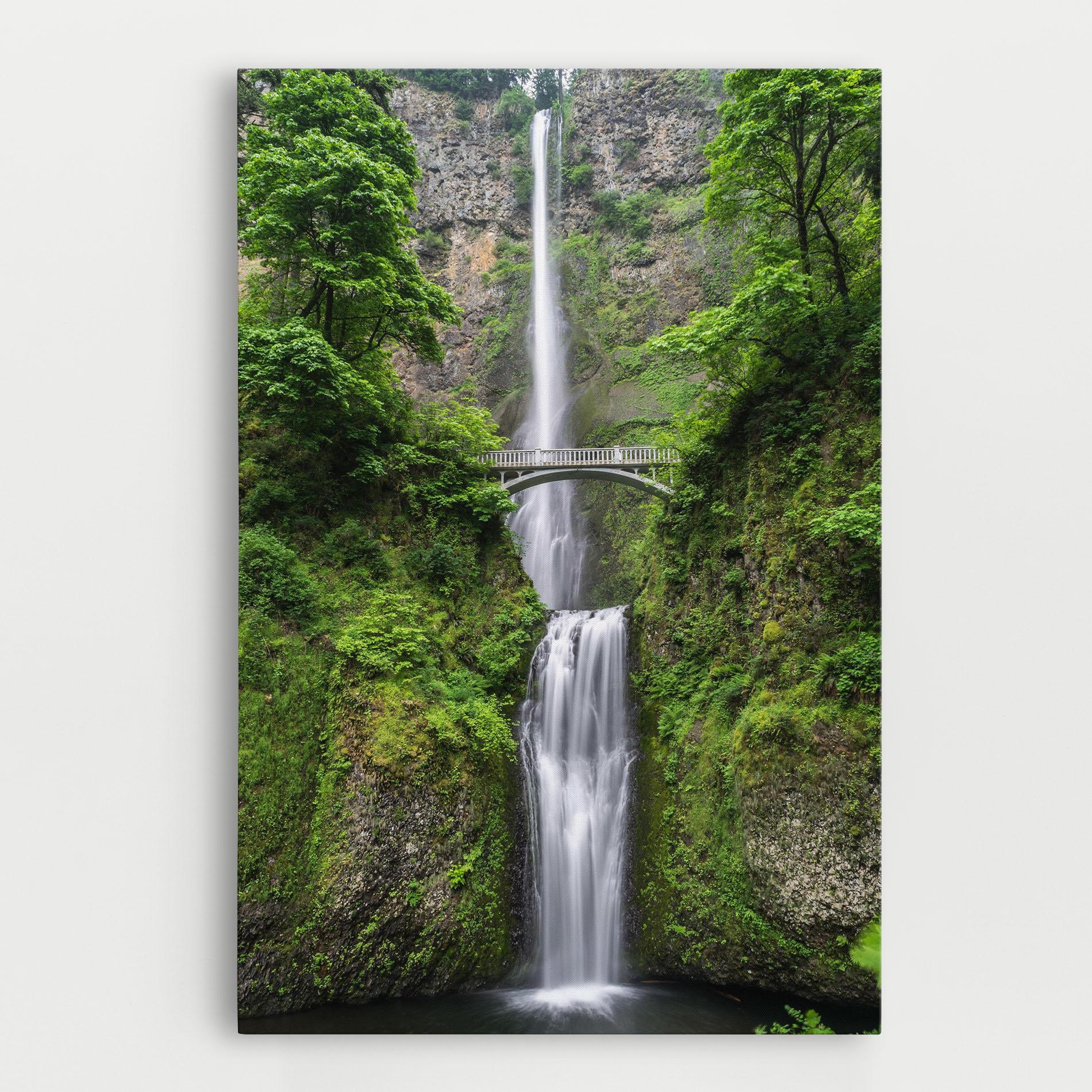 Картина на платно Green Leaves Bridge View mockup 0