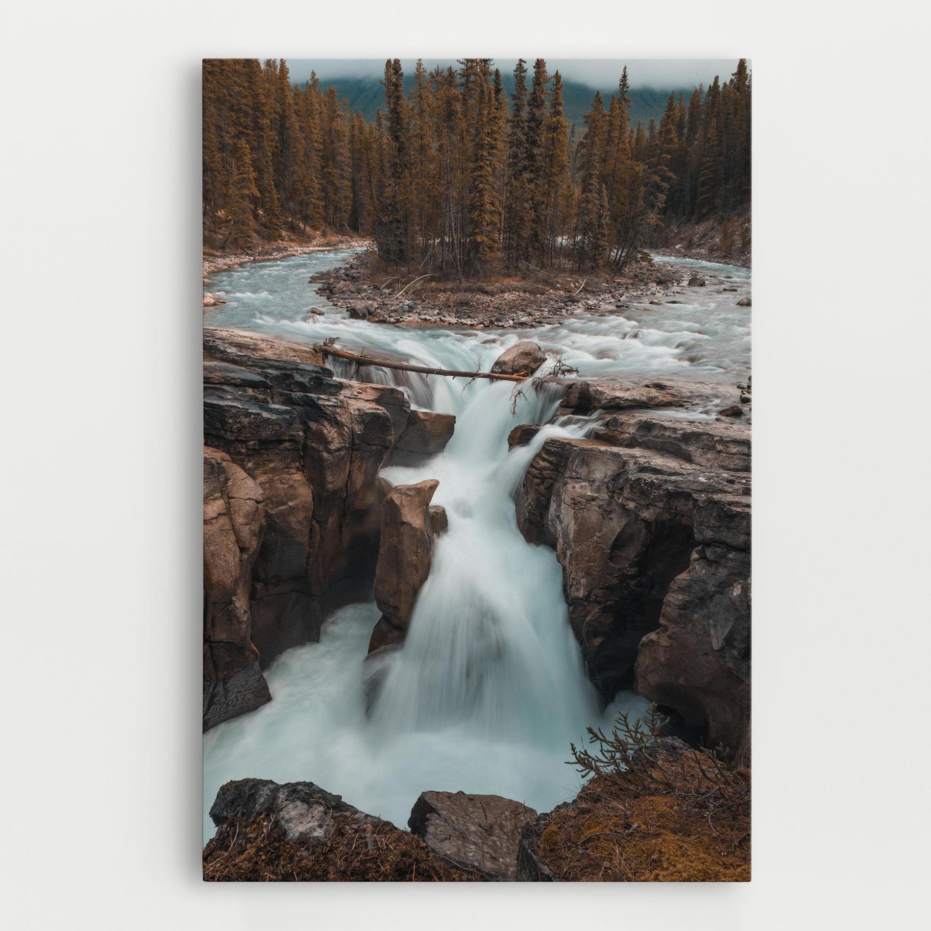 Картина на платно Orange Trees Waterfall mockup 0