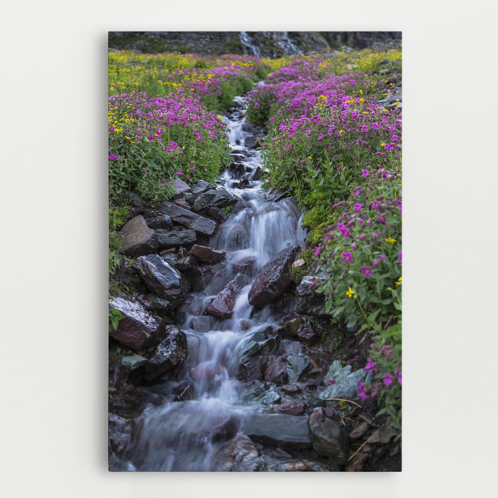 Картина на платно Water Falling Field mockup 0