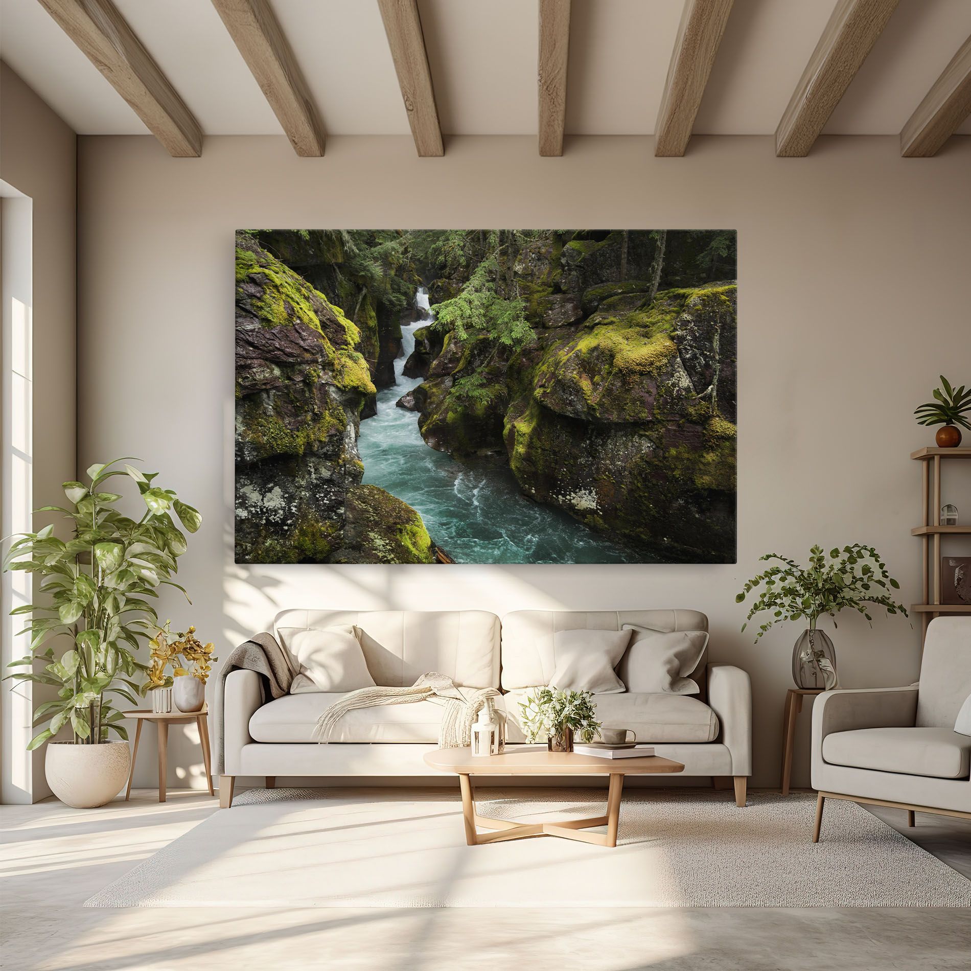 Blue Majestic Waterfall mockup 6