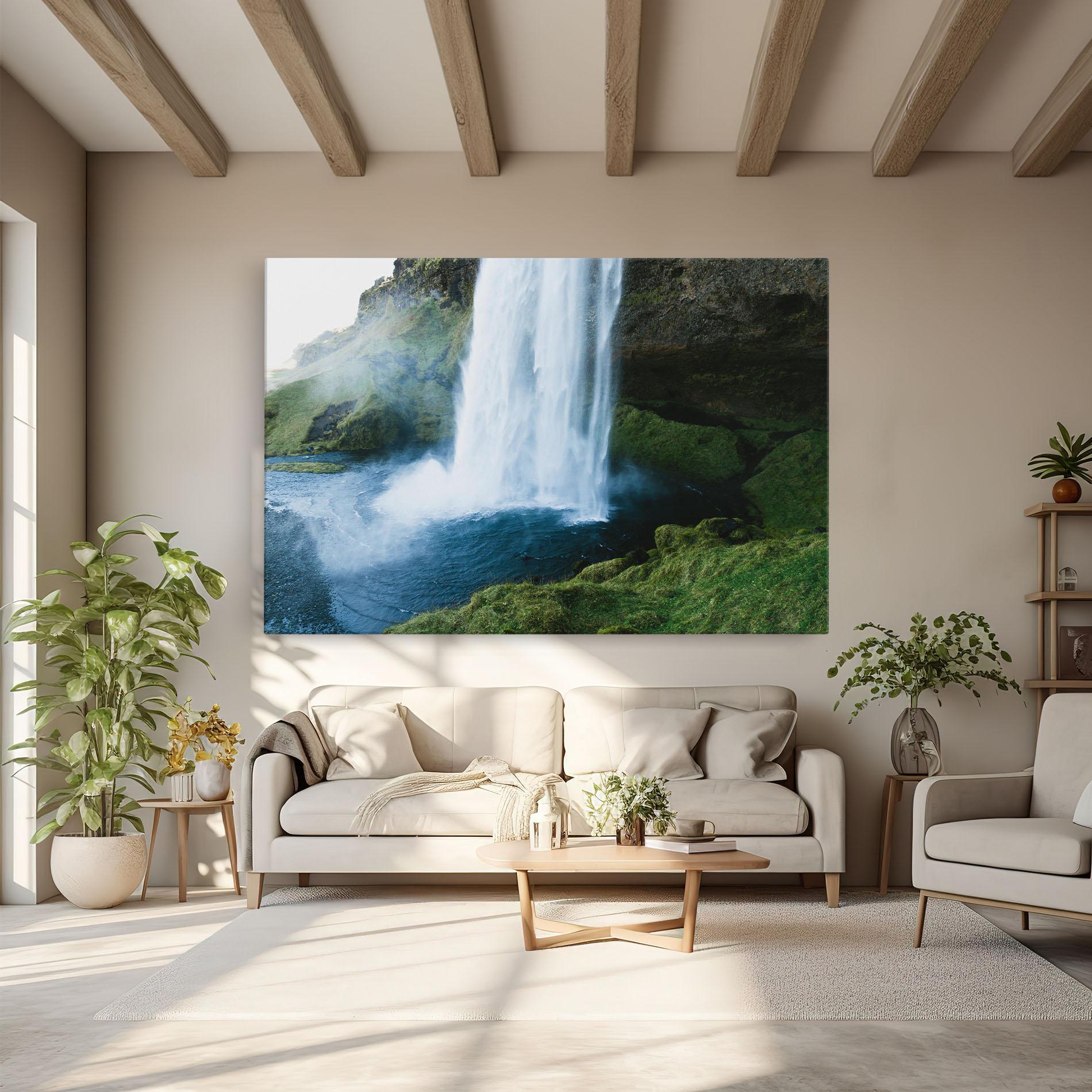 Картина на платно Majestic Waterfall mockup 6