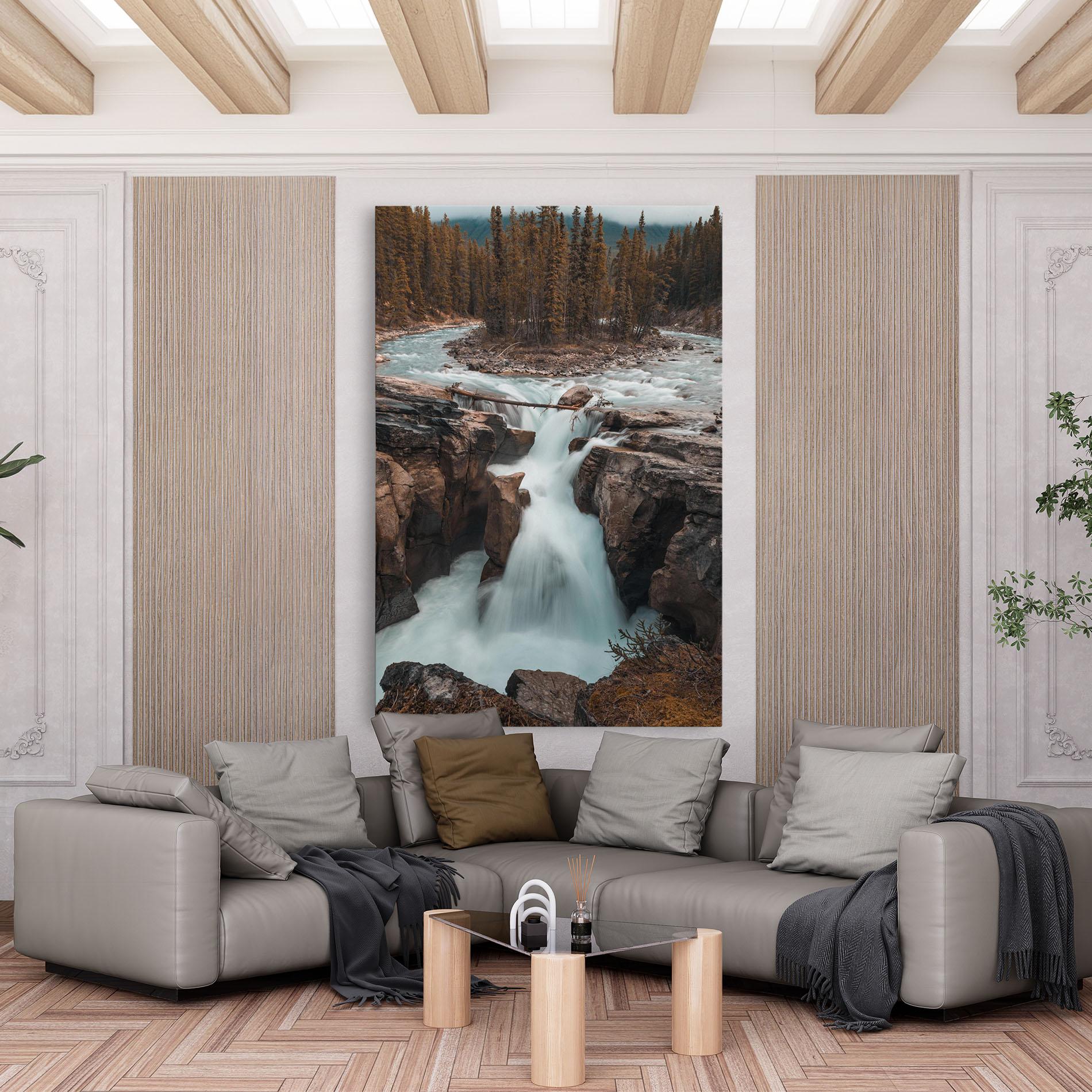 Картина на платно Orange Trees Waterfall mockup 6