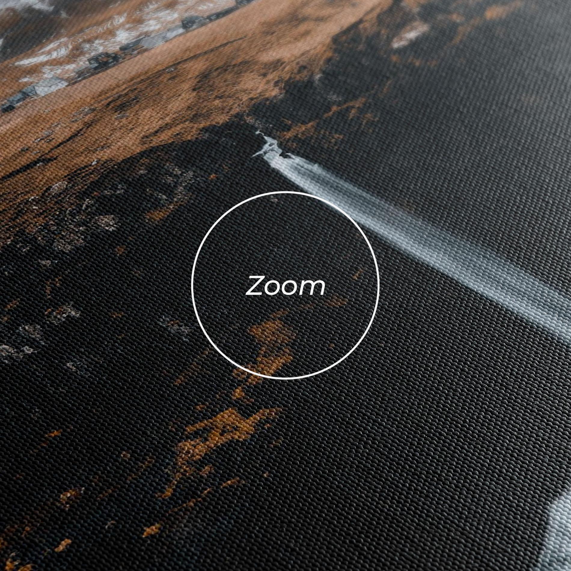 Картина на платно Black Houses Waterfall mockup 3