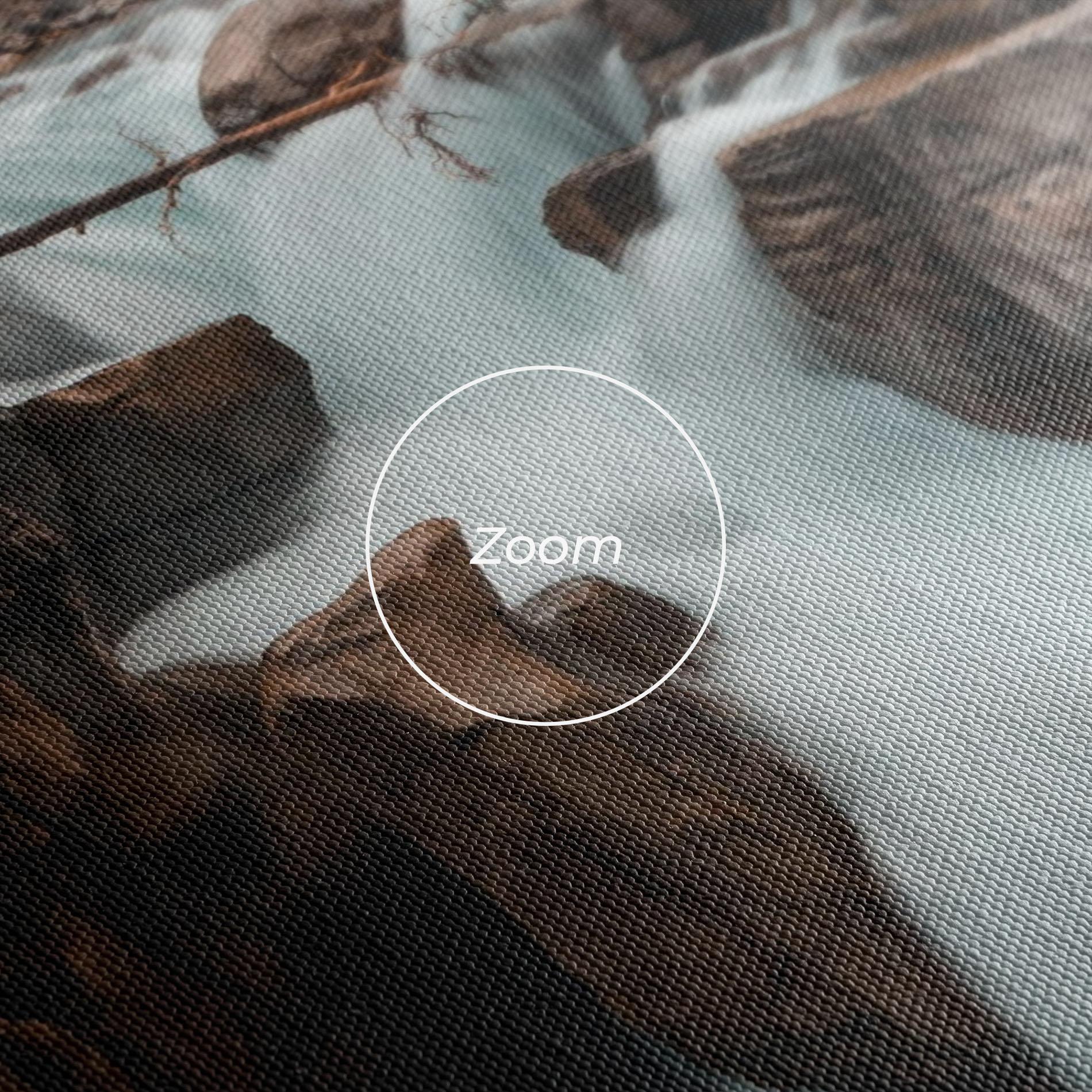 Картина на платно Orange Trees Waterfall mockup 3