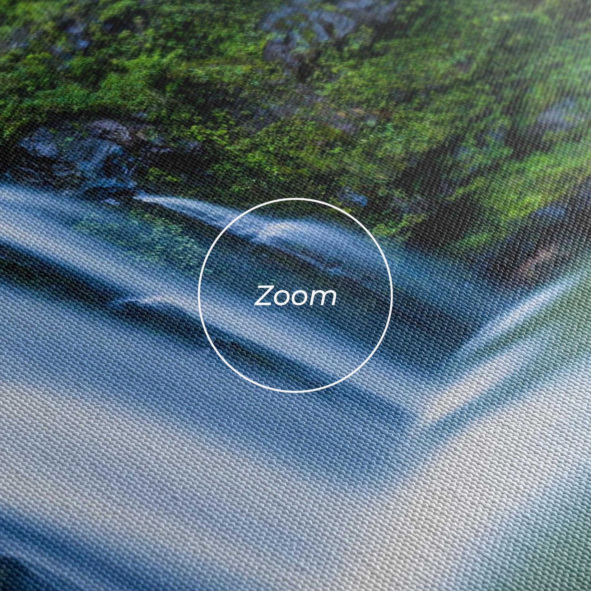 Картина на платно Swimming In Waterfall mockup 3