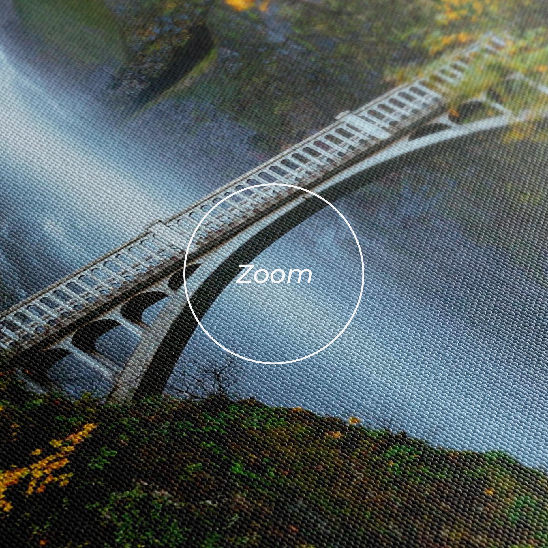 Картина на платно Yellow Leaves Bridge mockup 3