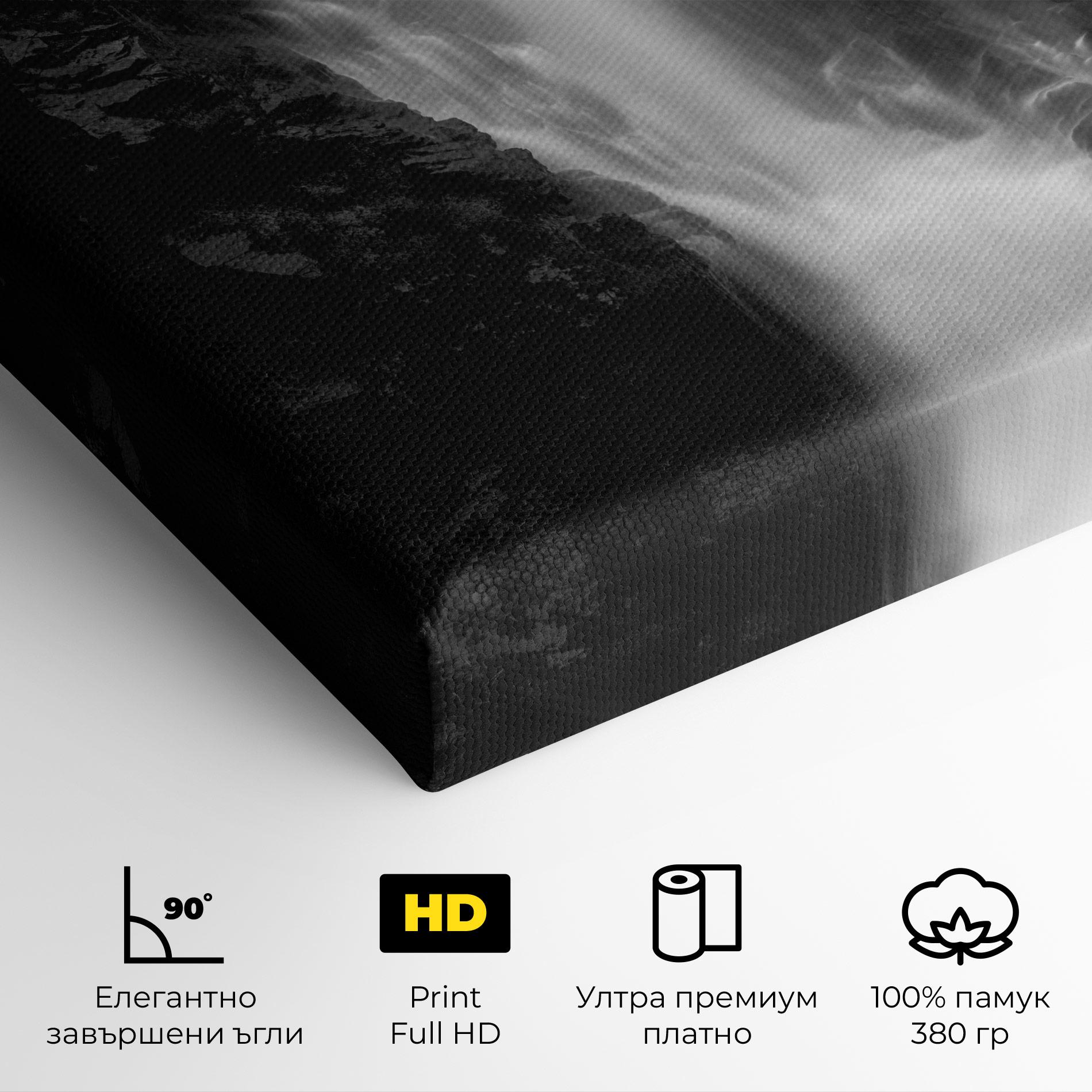 Картина на платно Black Rock Waterfall View mockup 4