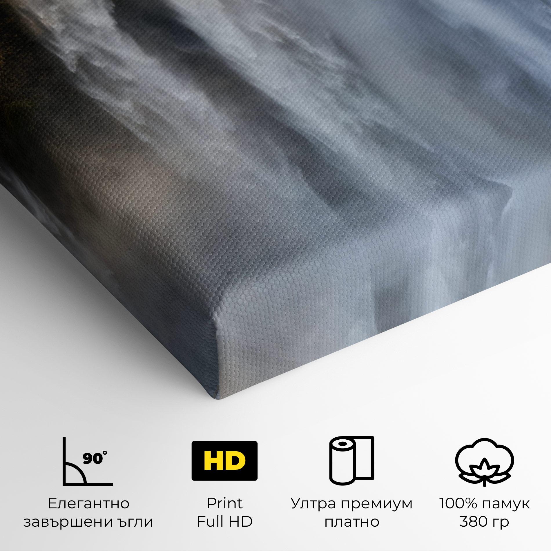 Картина на платно Small Man Waterfall mockup 4