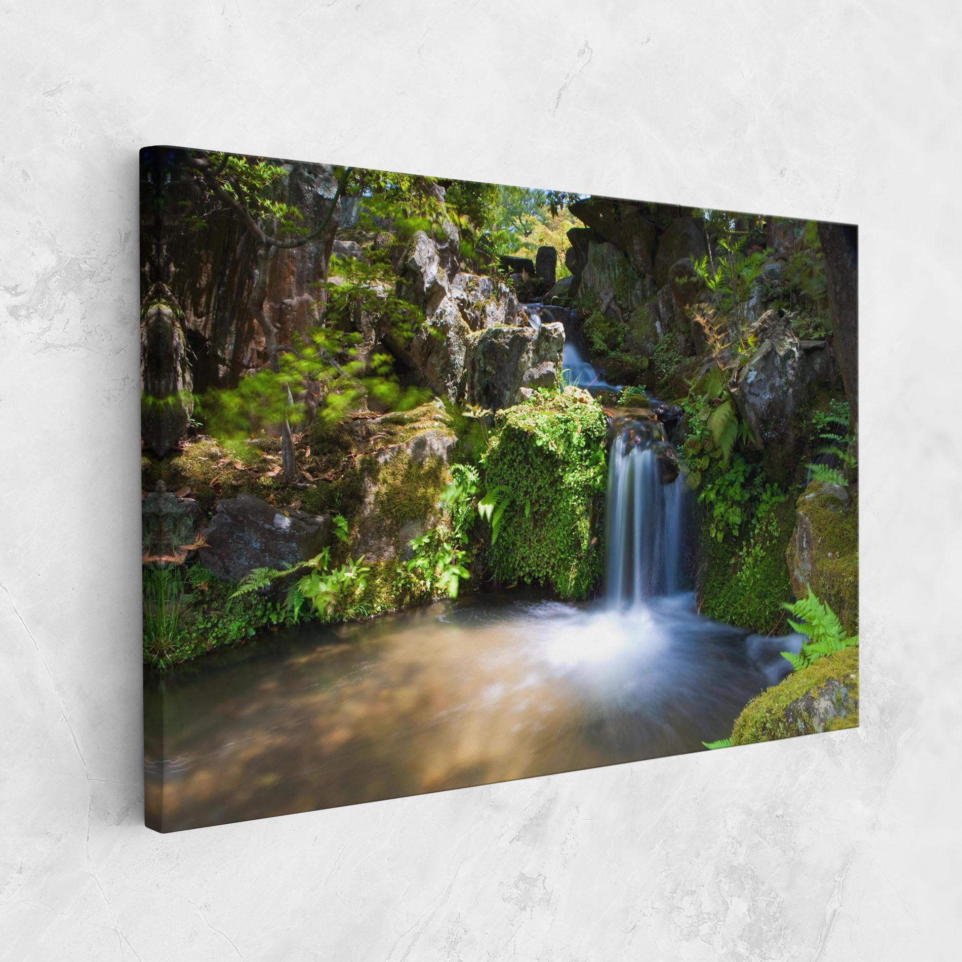 Картина на платно Jungle View Waterfall mockup 1