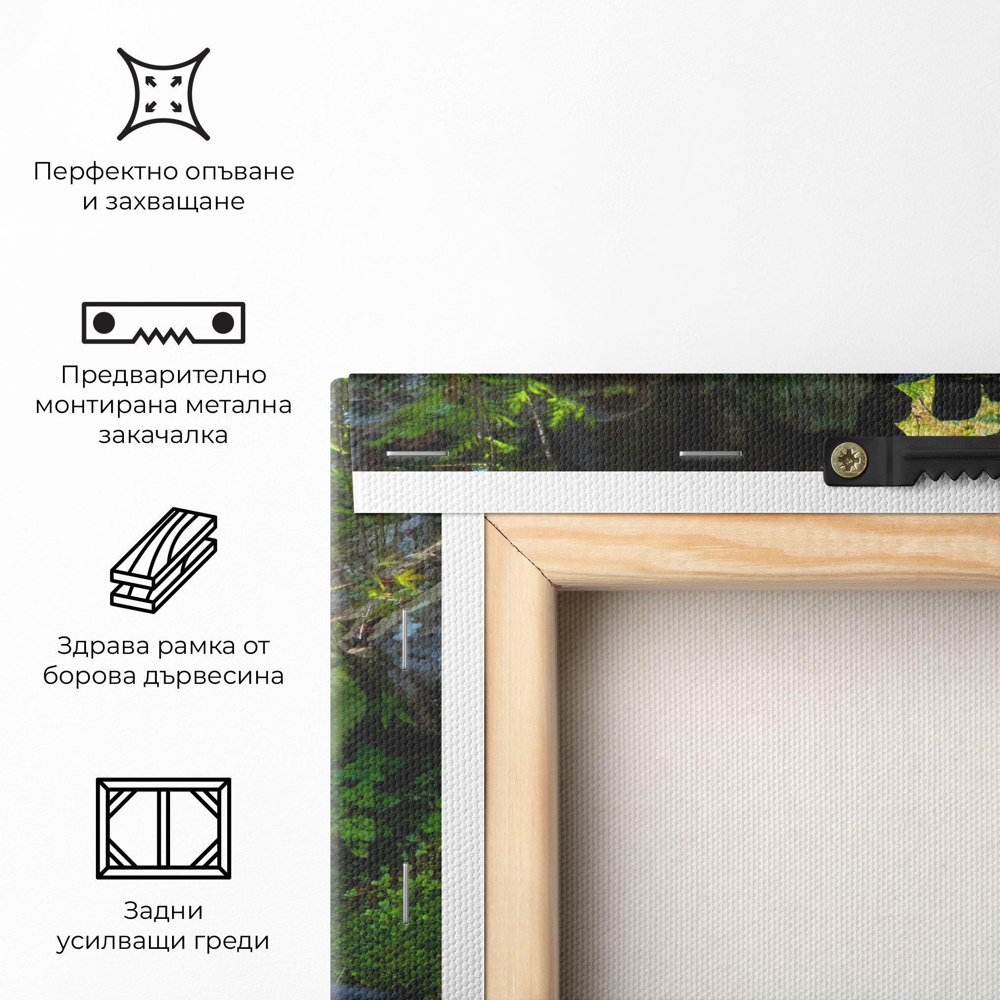 Картина на платно Jungle View Waterfall mockup 5