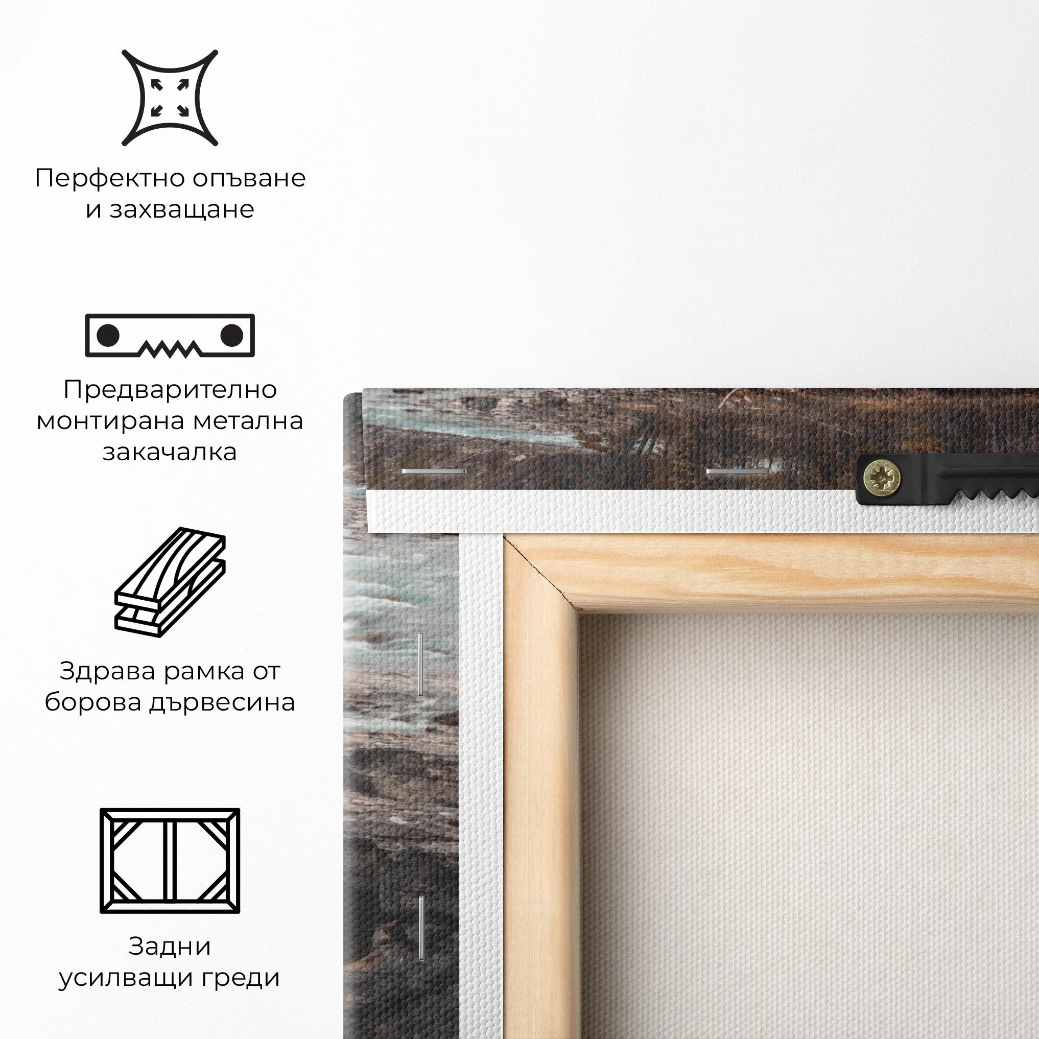 Картина на платно Orange Trees Waterfall mockup 5