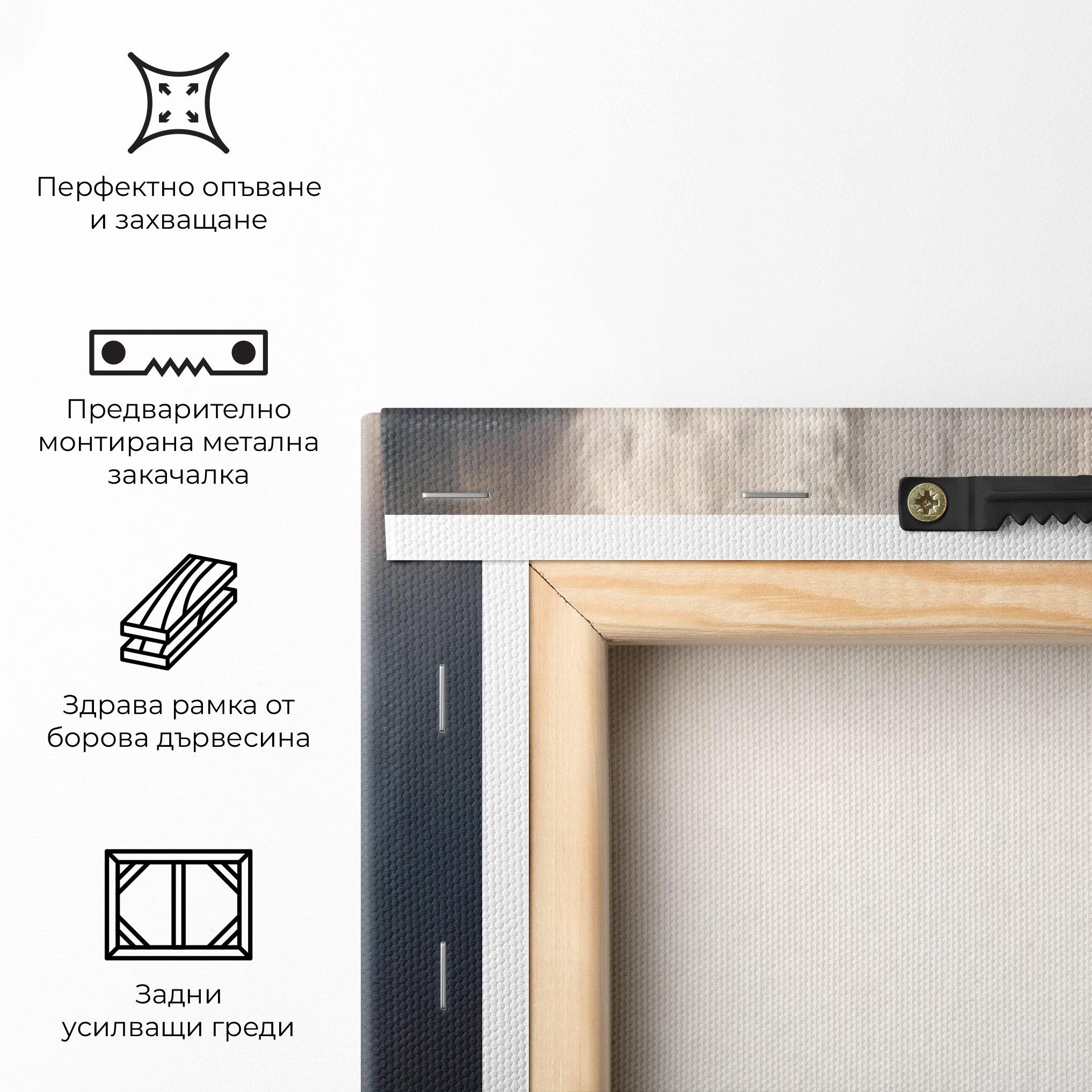 Картина на платно Small Man Waterfall mockup 5