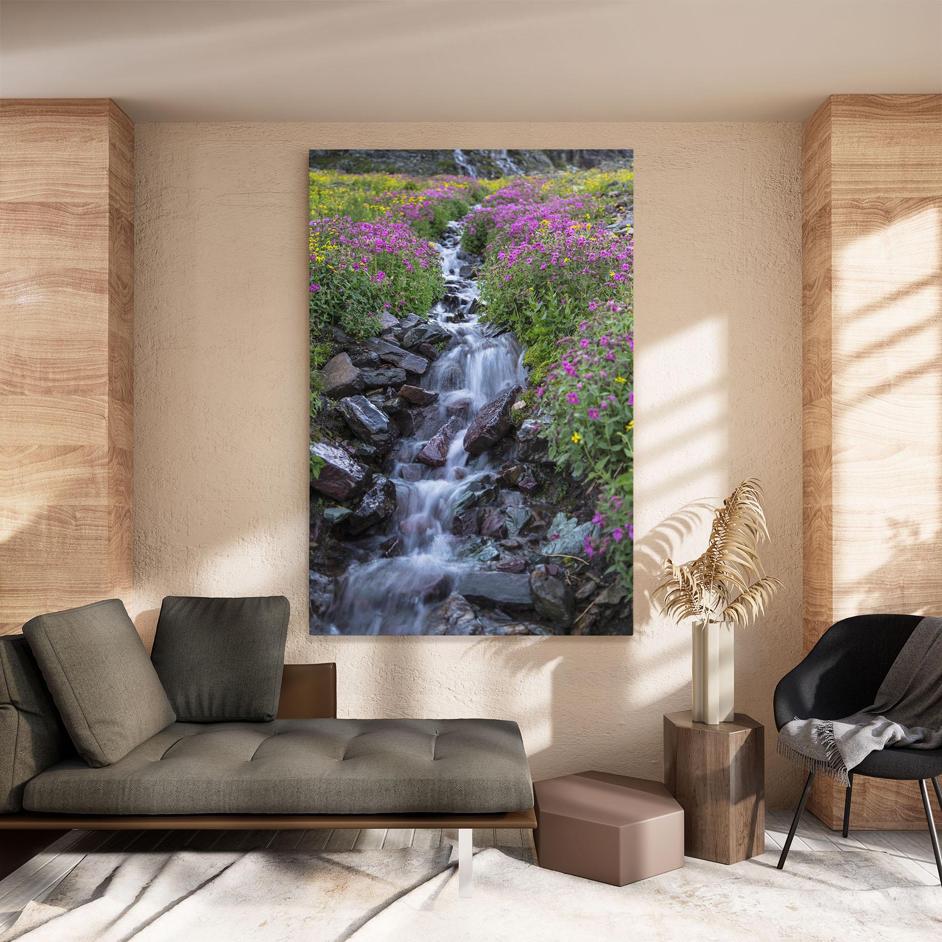 Картина на платно Water Falling Field mockup 8