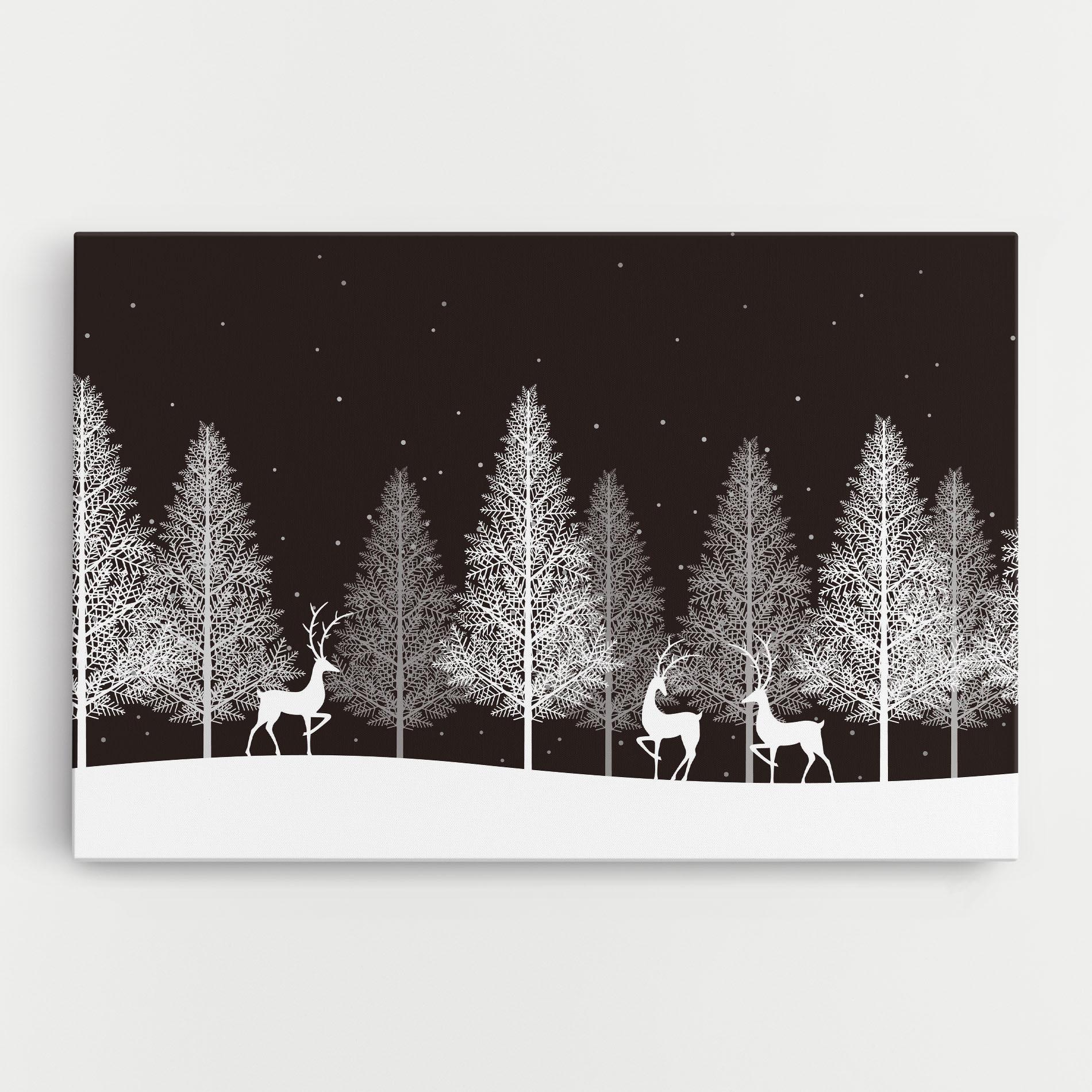 Картина на платно Brown Sky Winter mockup 0