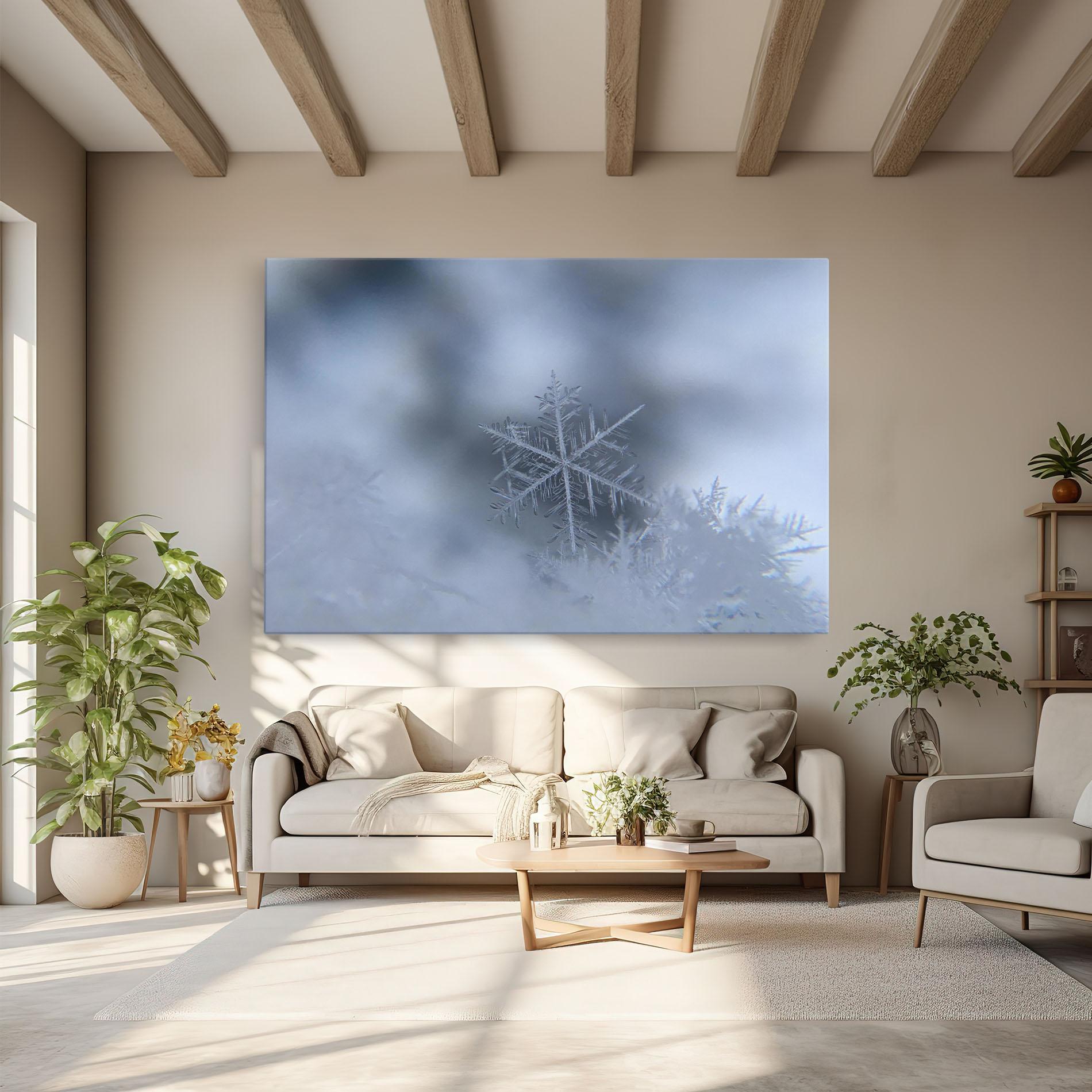 Картина на платно Pretty Snowflake mockup 6