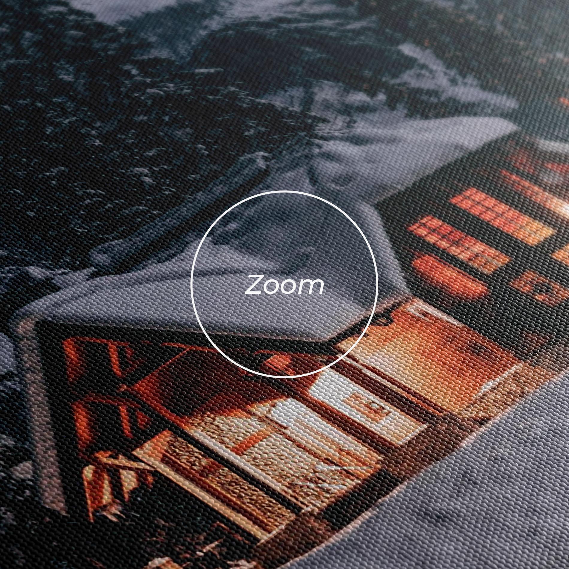 Картина на платно Winter House mockup 3