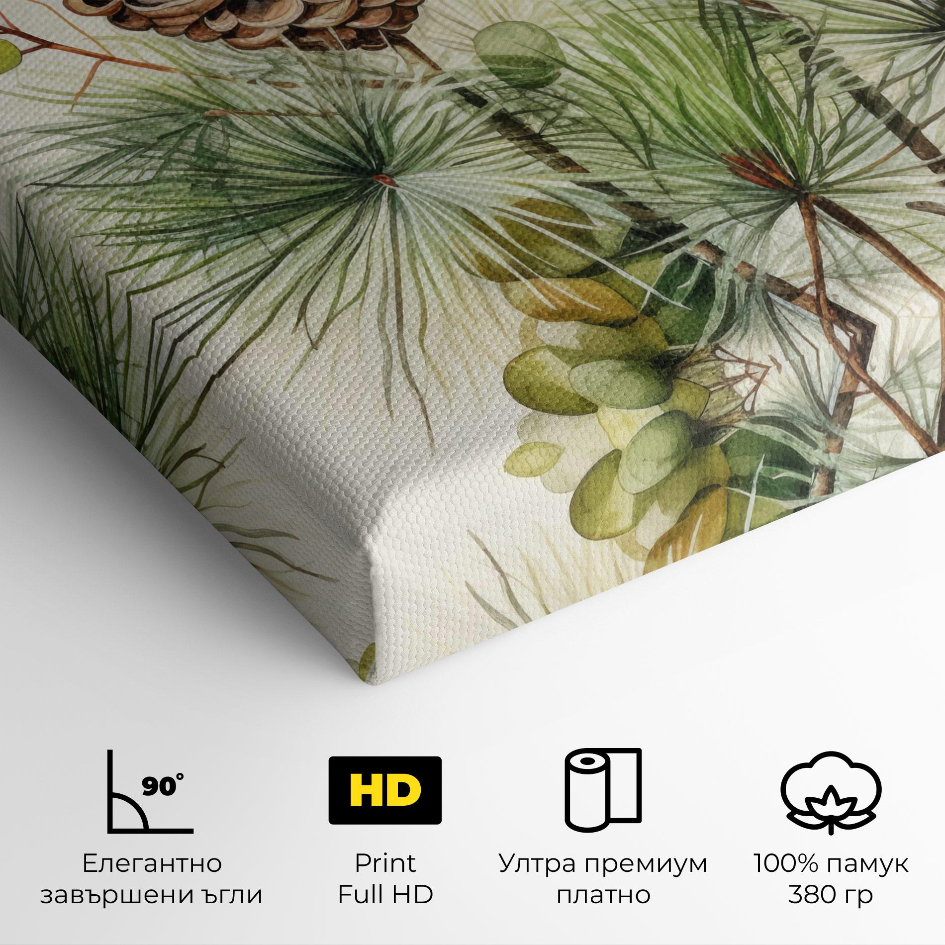 Картина на платно Brown Cones mockup 4