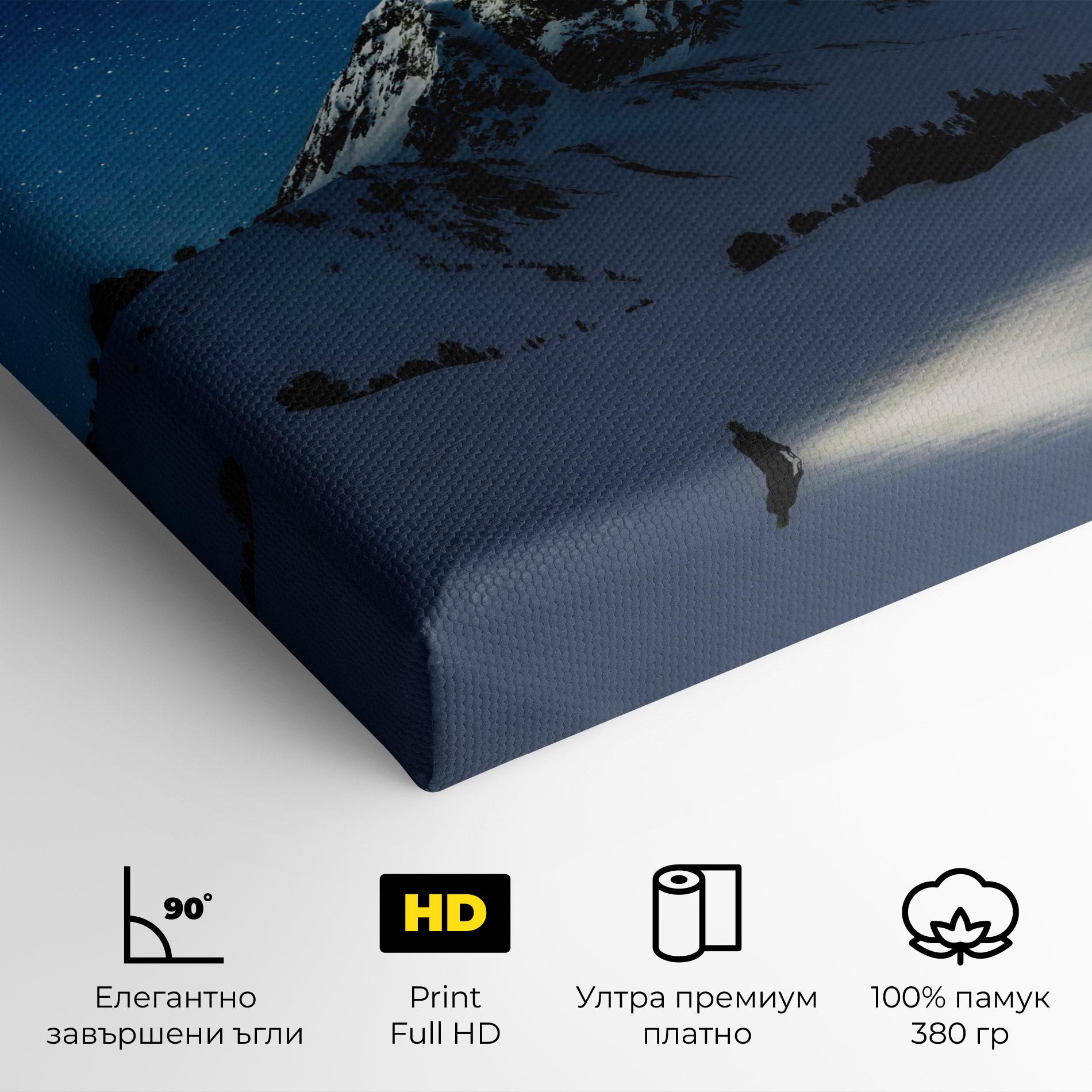 Картина на платно Pretty Sky Winter mockup 4