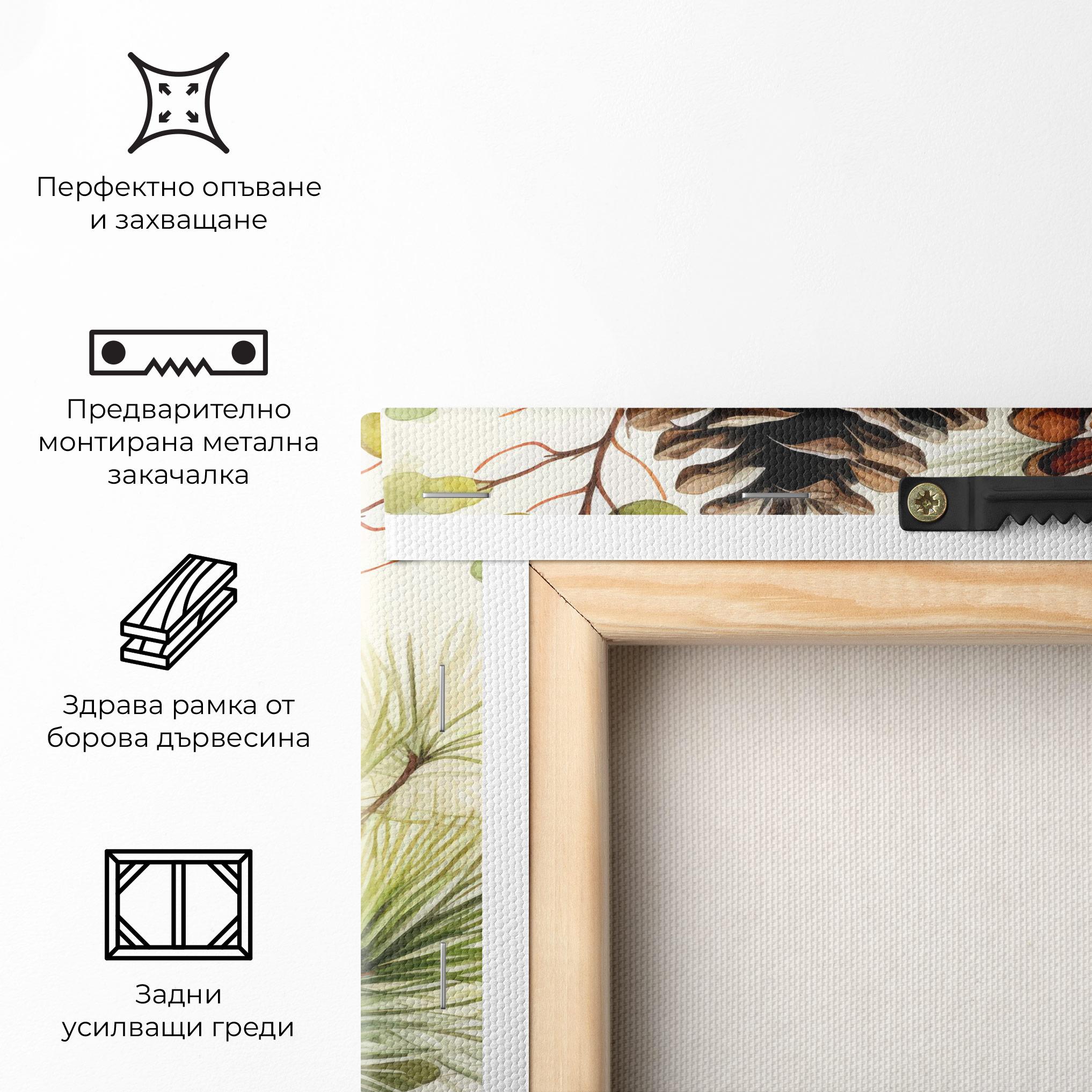 Картина на платно Brown Cones mockup 5