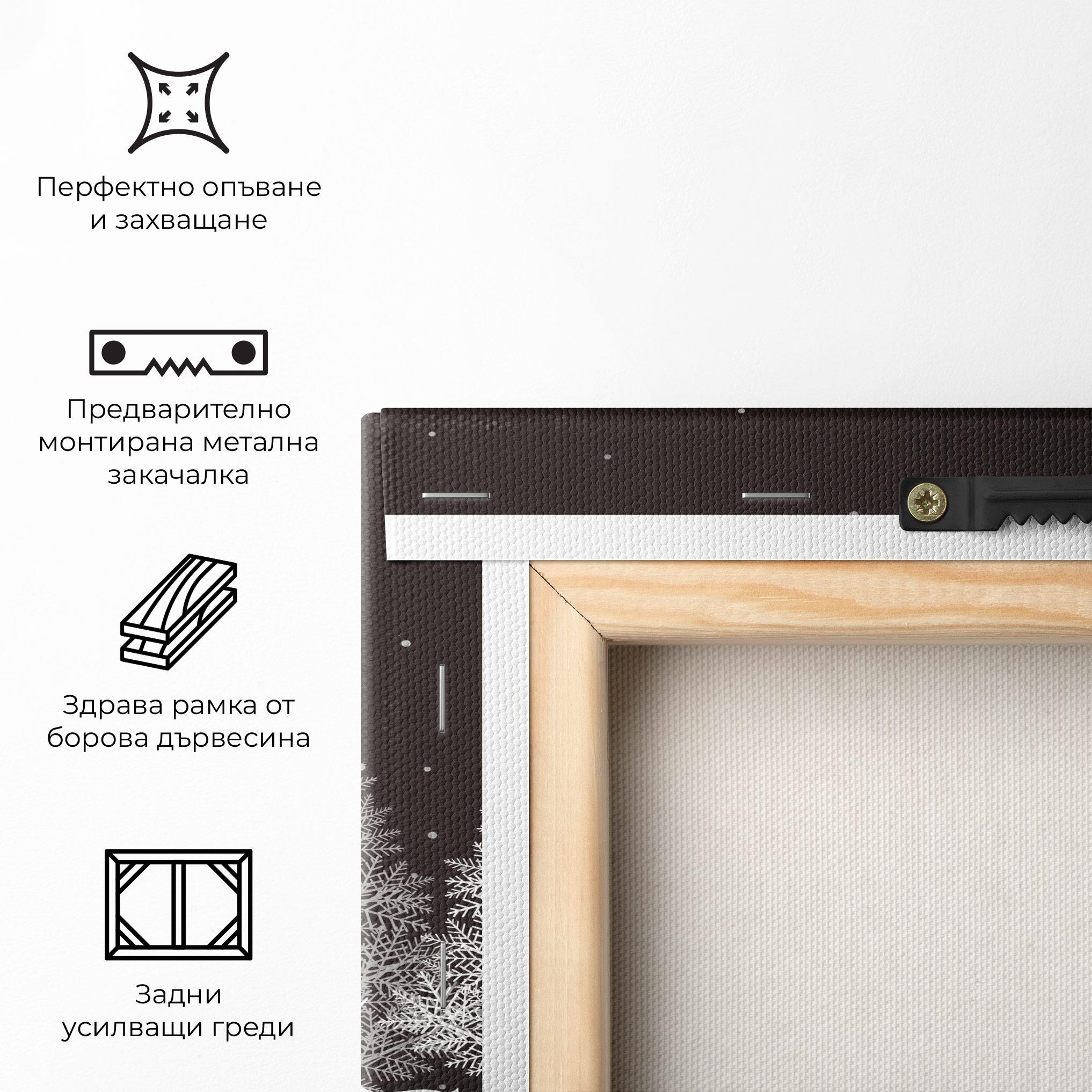 Картина на платно Brown Sky Winter mockup 5