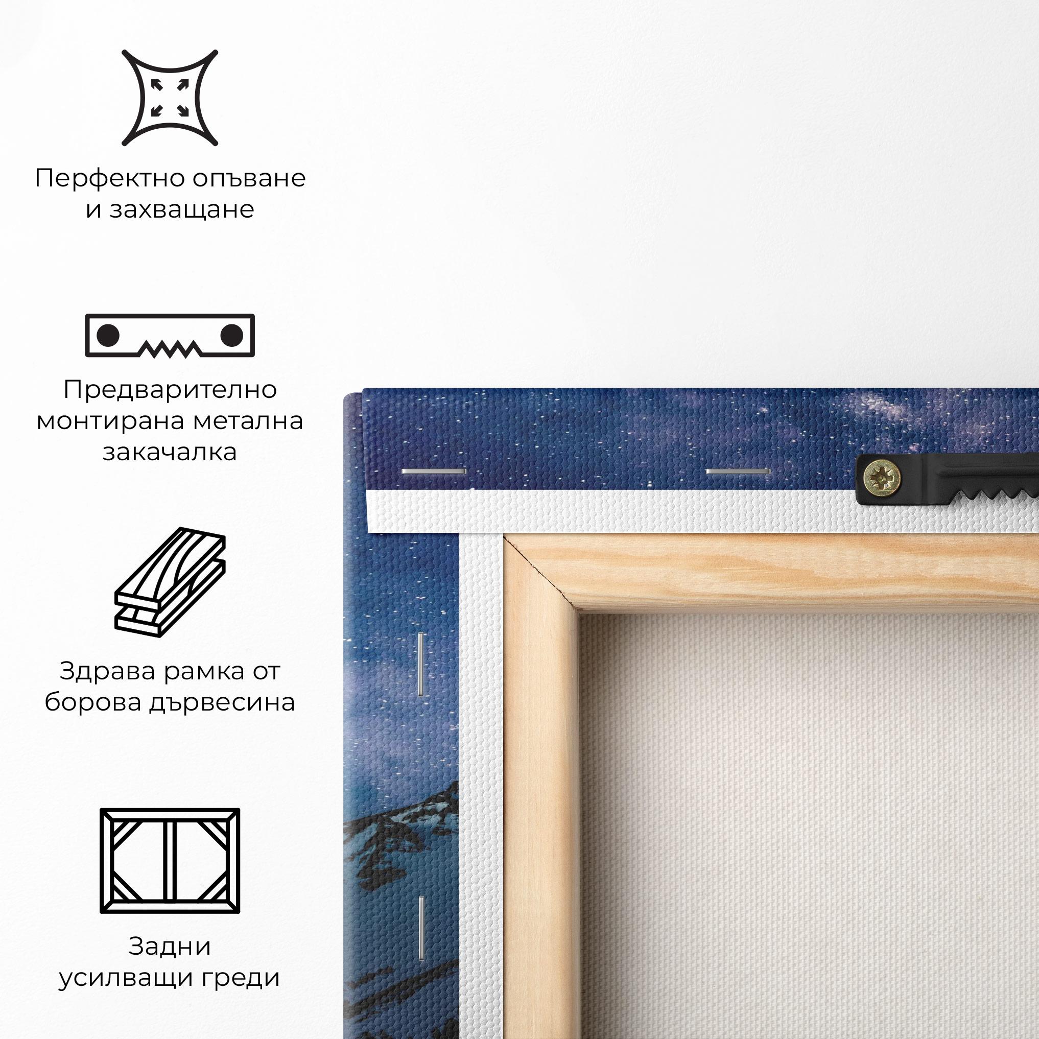 Картина на платно Pretty Sky Winter mockup 5