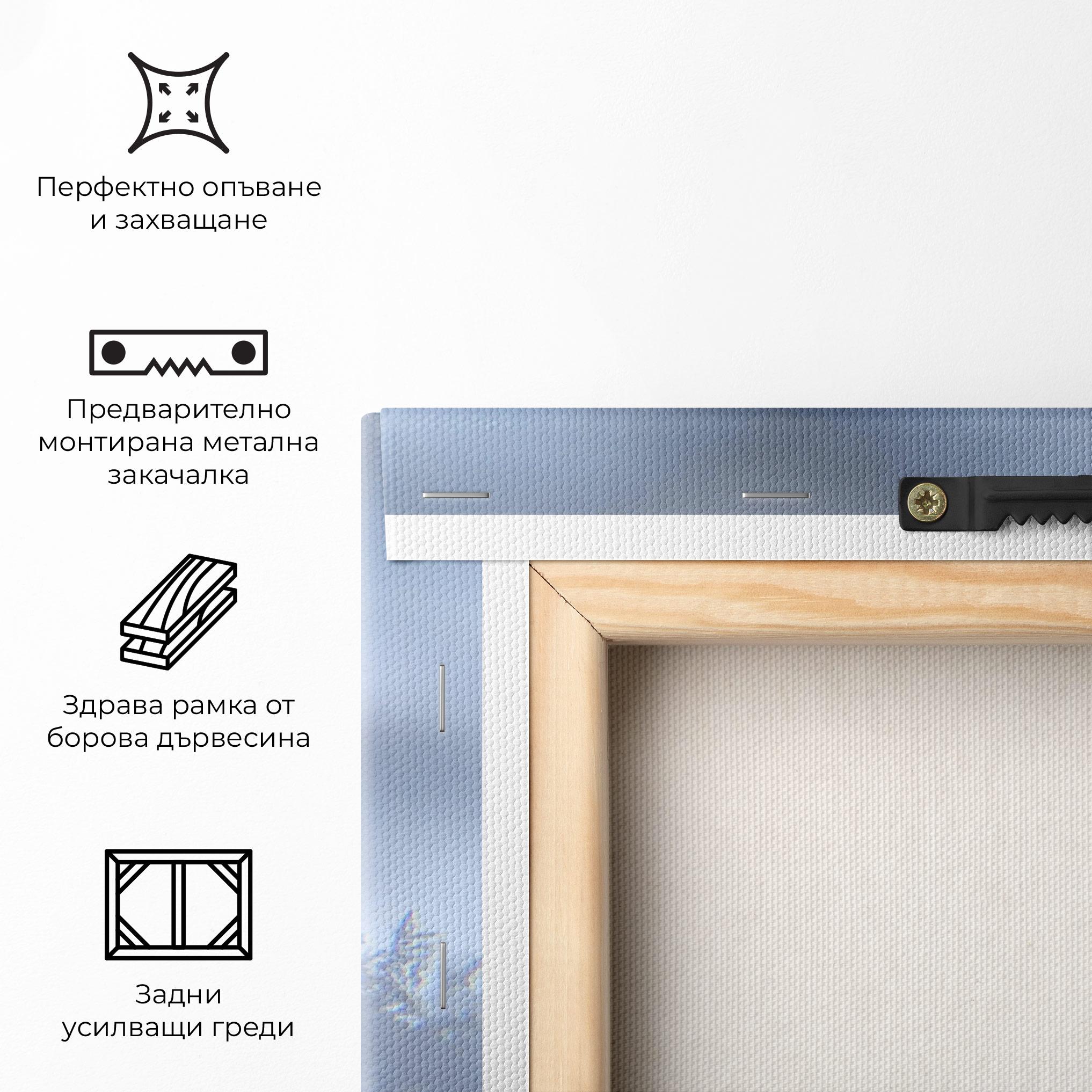 Картина на платно Pretty Snowflake mockup 5