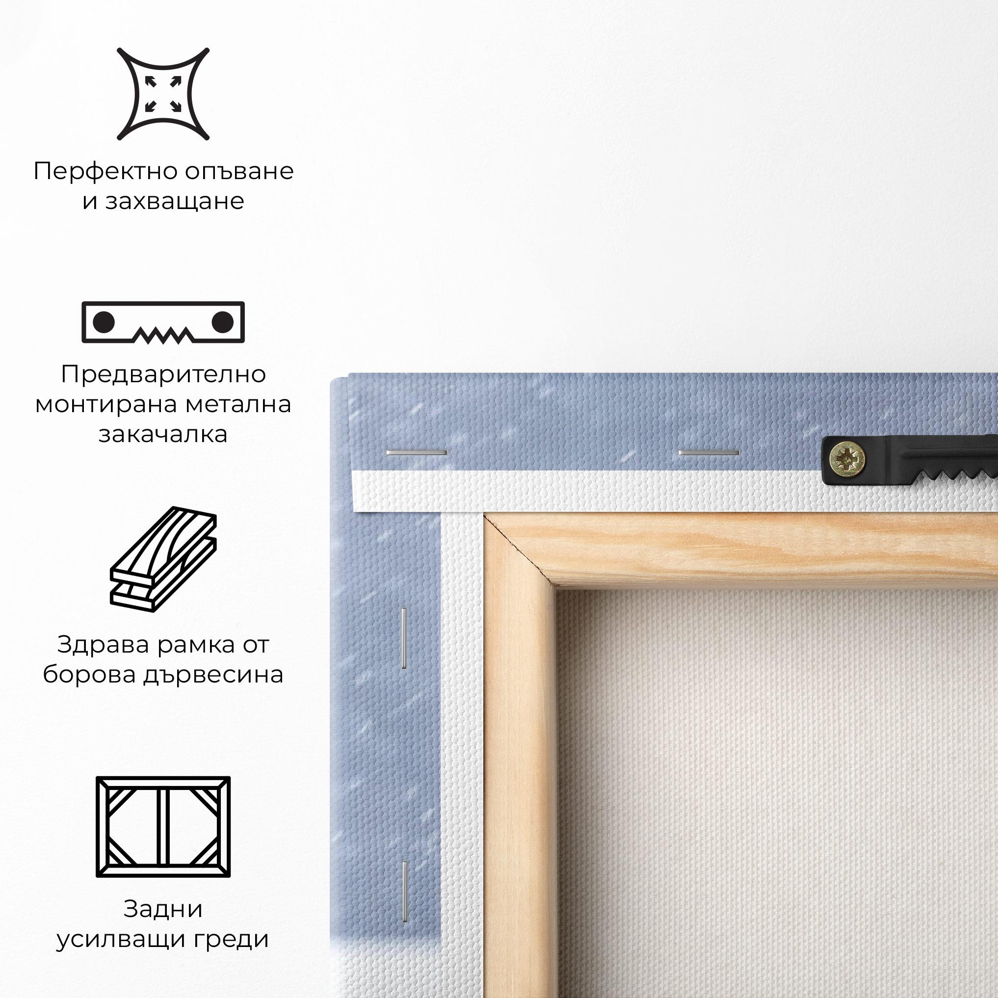 Картина на платно Snow Owl mockup 5