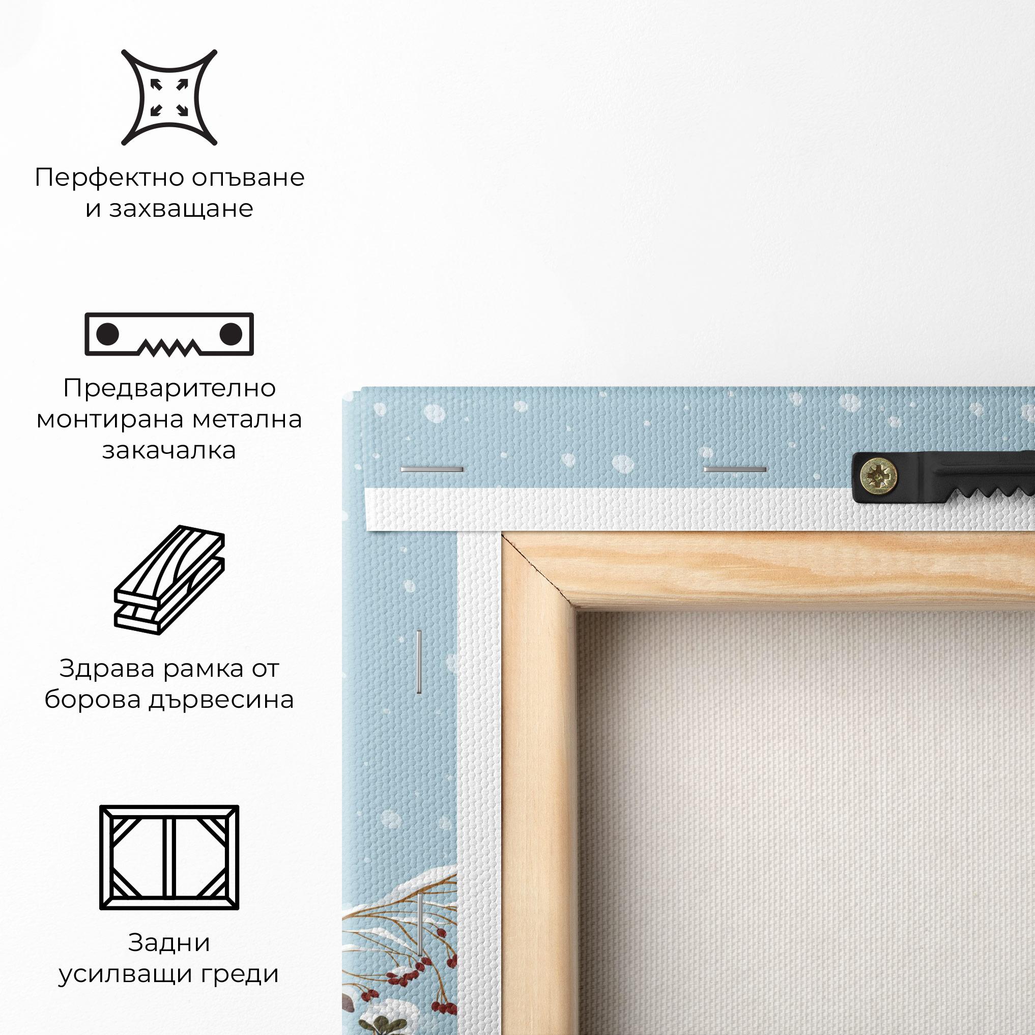 Картина на платно Snow Plants mockup 5