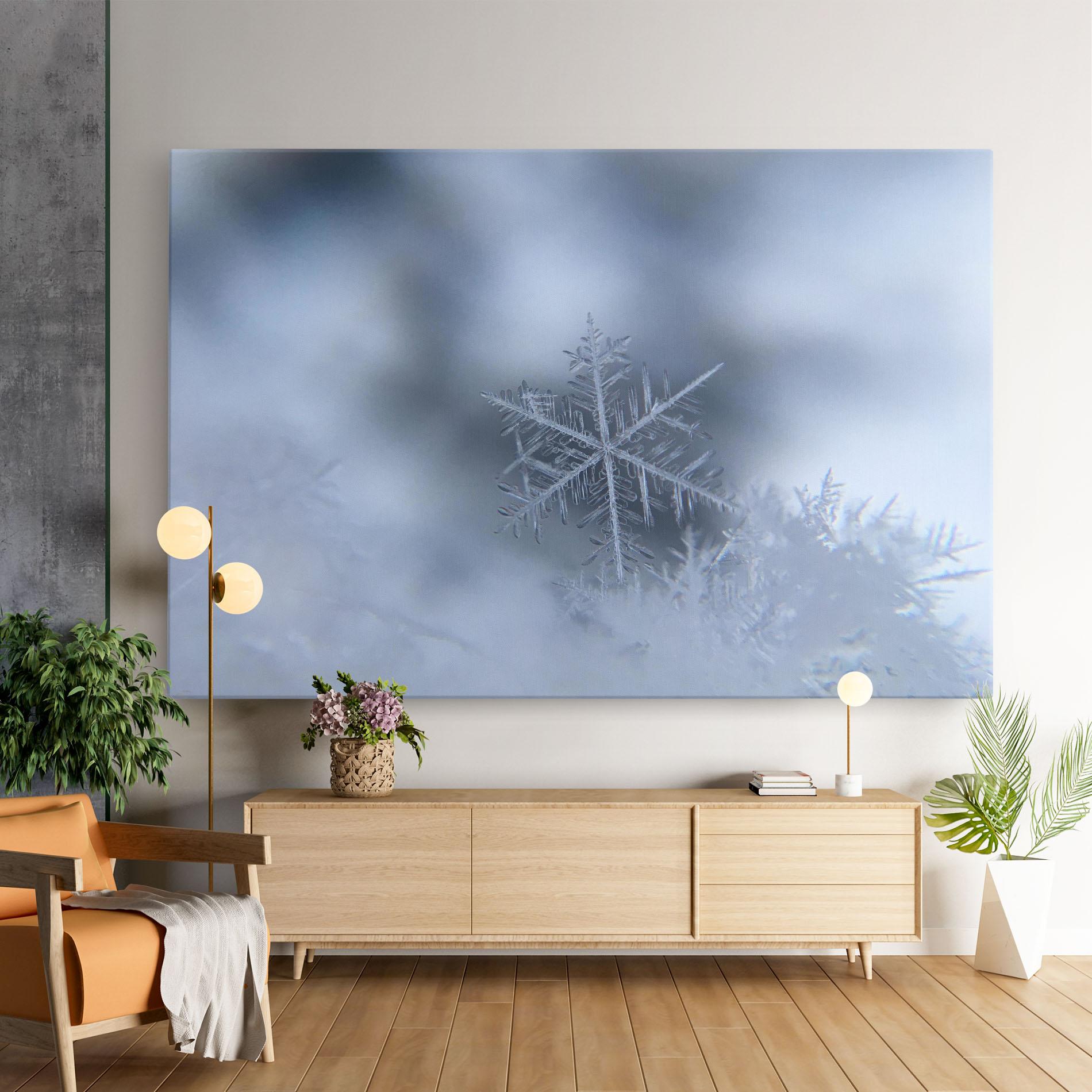 Картина на платно Pretty Snowflake mockup 9