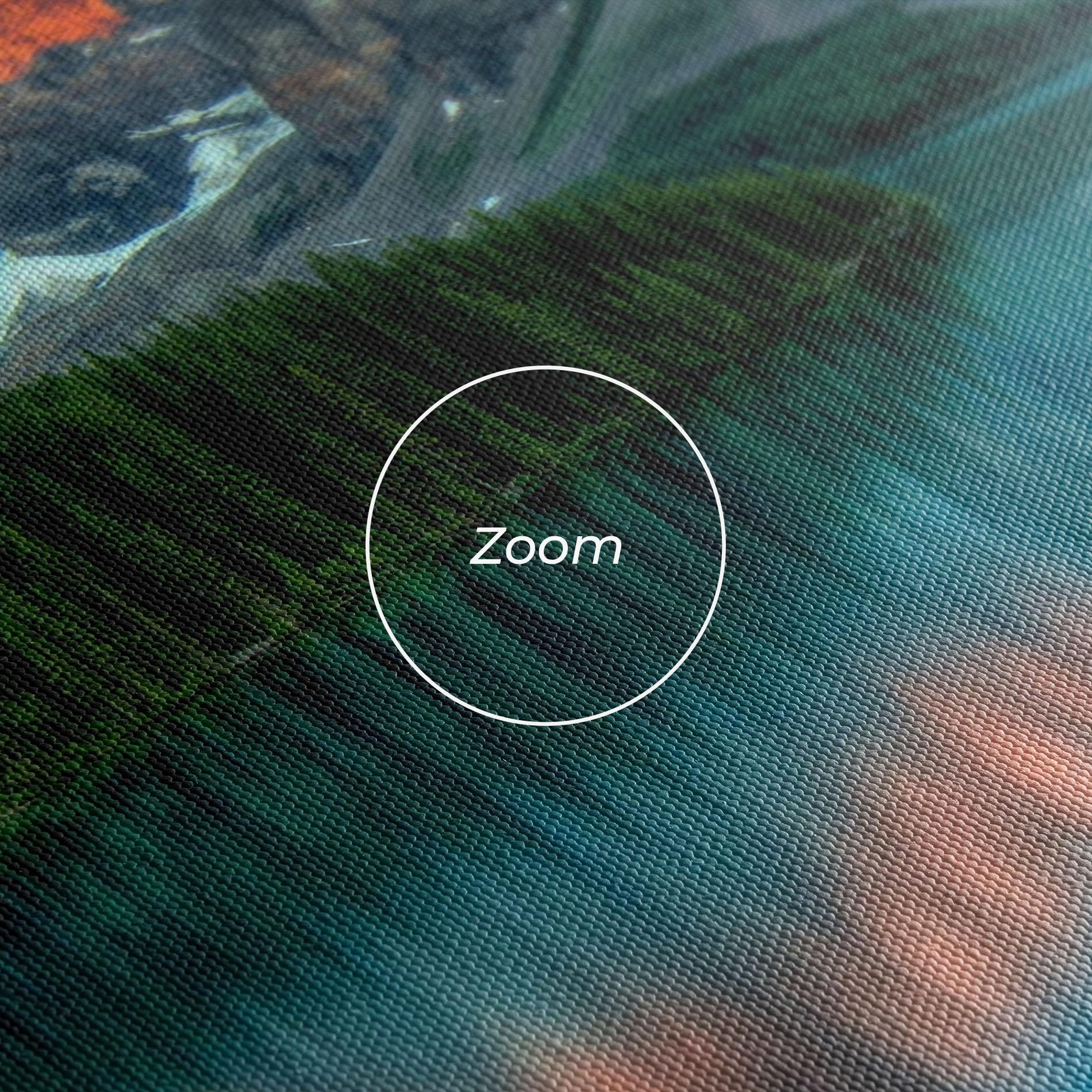 Картина на платно Beautiful Blue Lake mockup 3