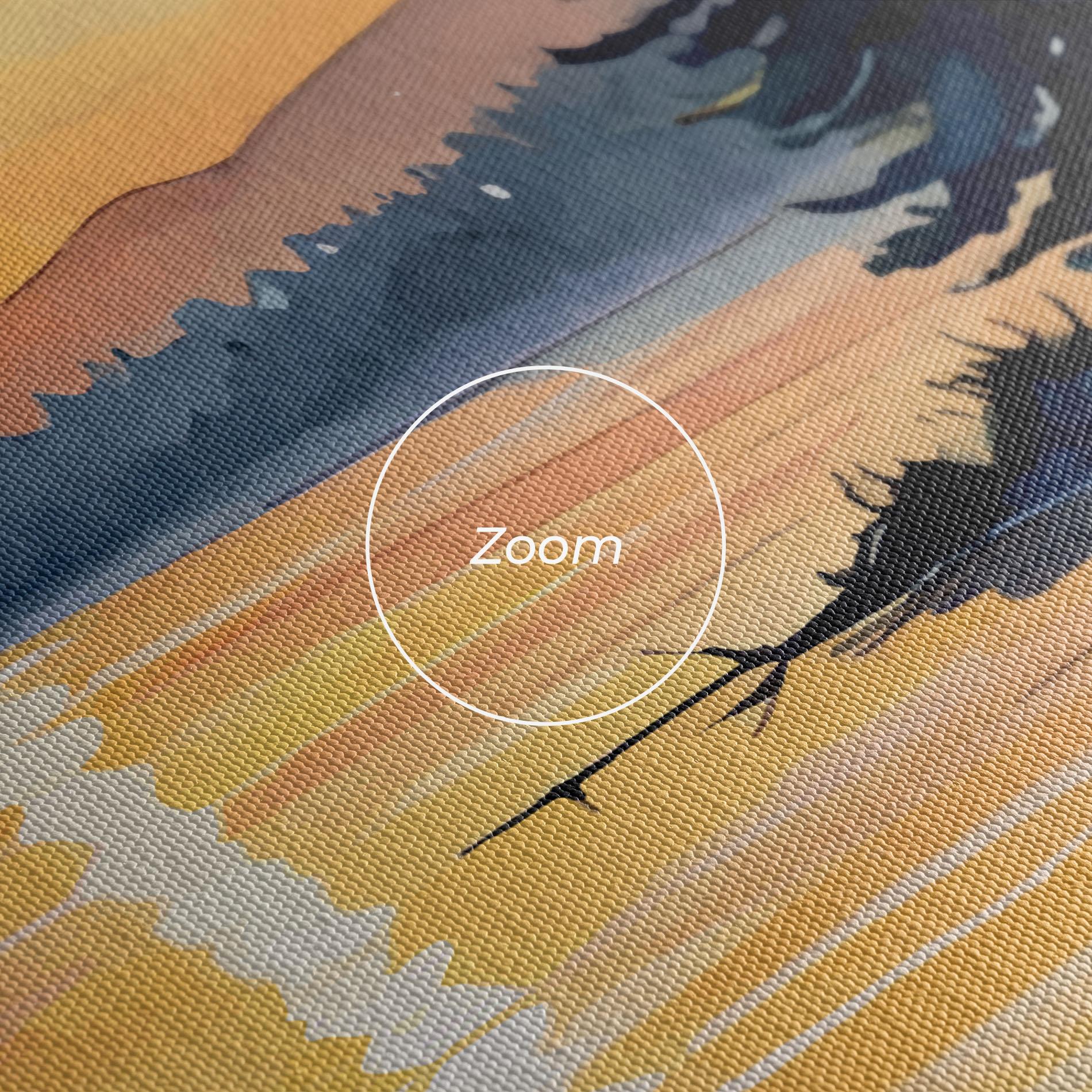 Картина на платно Tree Shadow Lake mockup 3