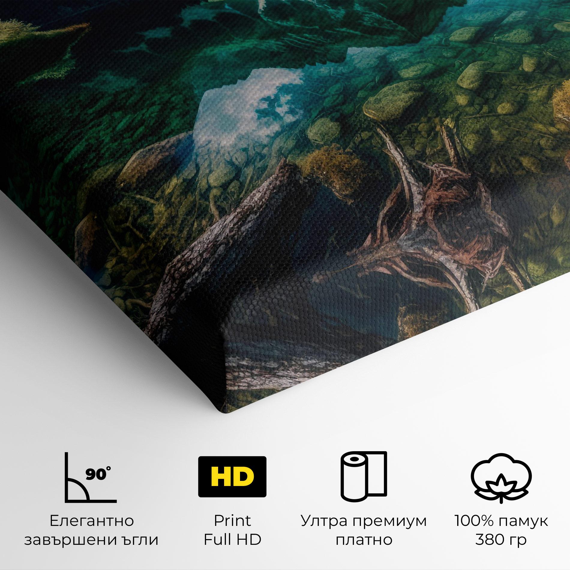 Картина на платно Beautiful Lake Mountain mockup 4