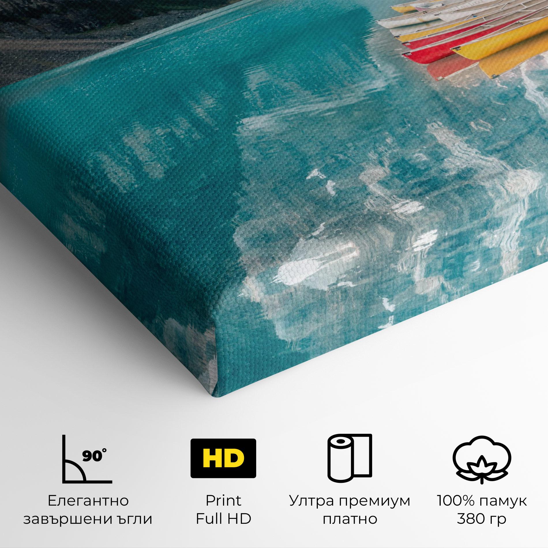 Картина на платно Beautiful Moraine Lake mockup 4