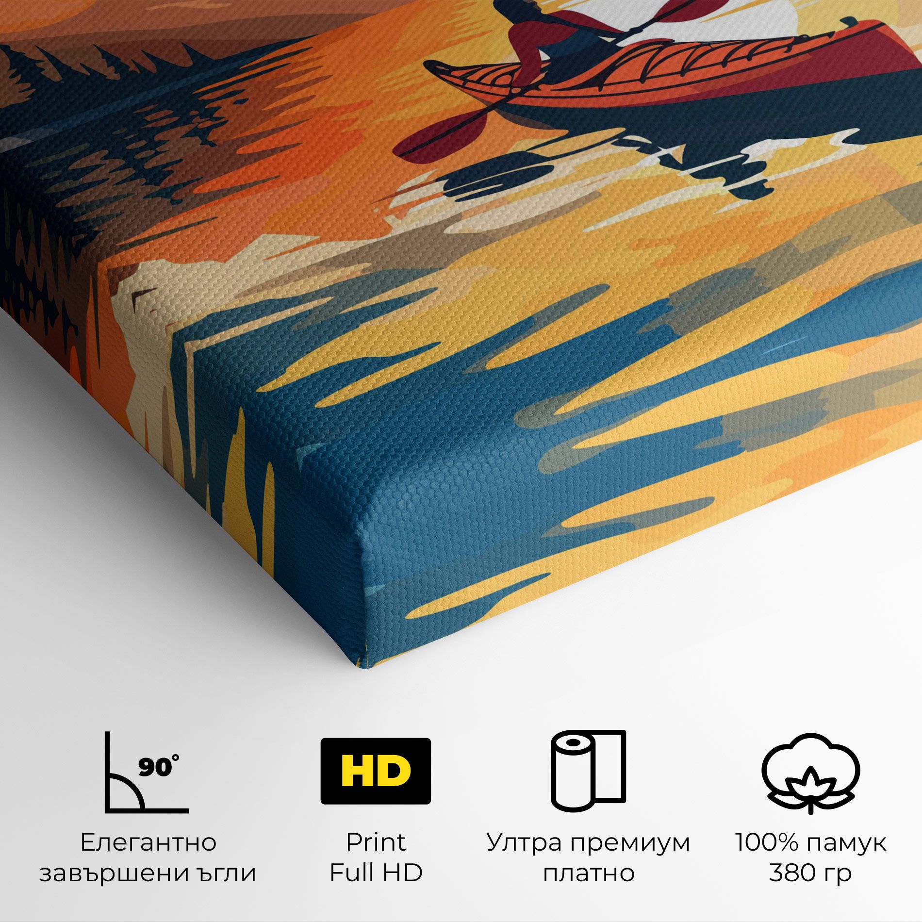 Boat Sunset Woman mockup 4