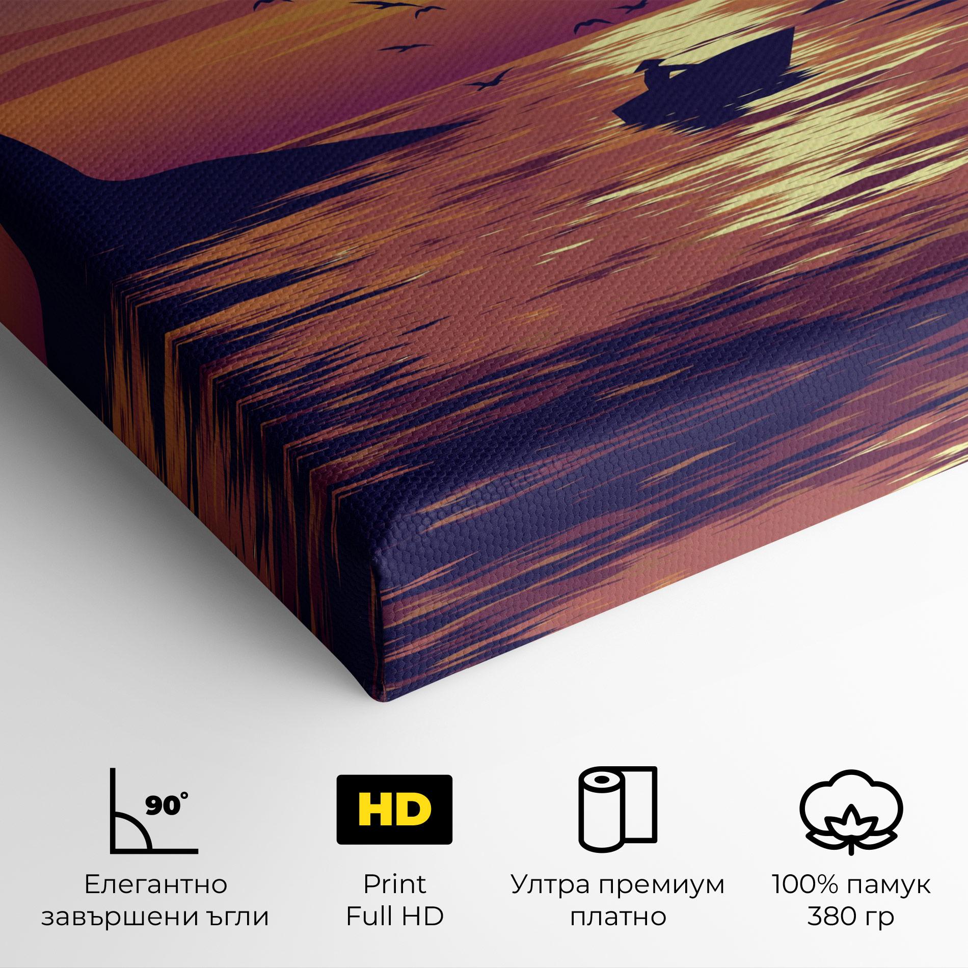 Картина на платно Sunset Scenery View mockup 4