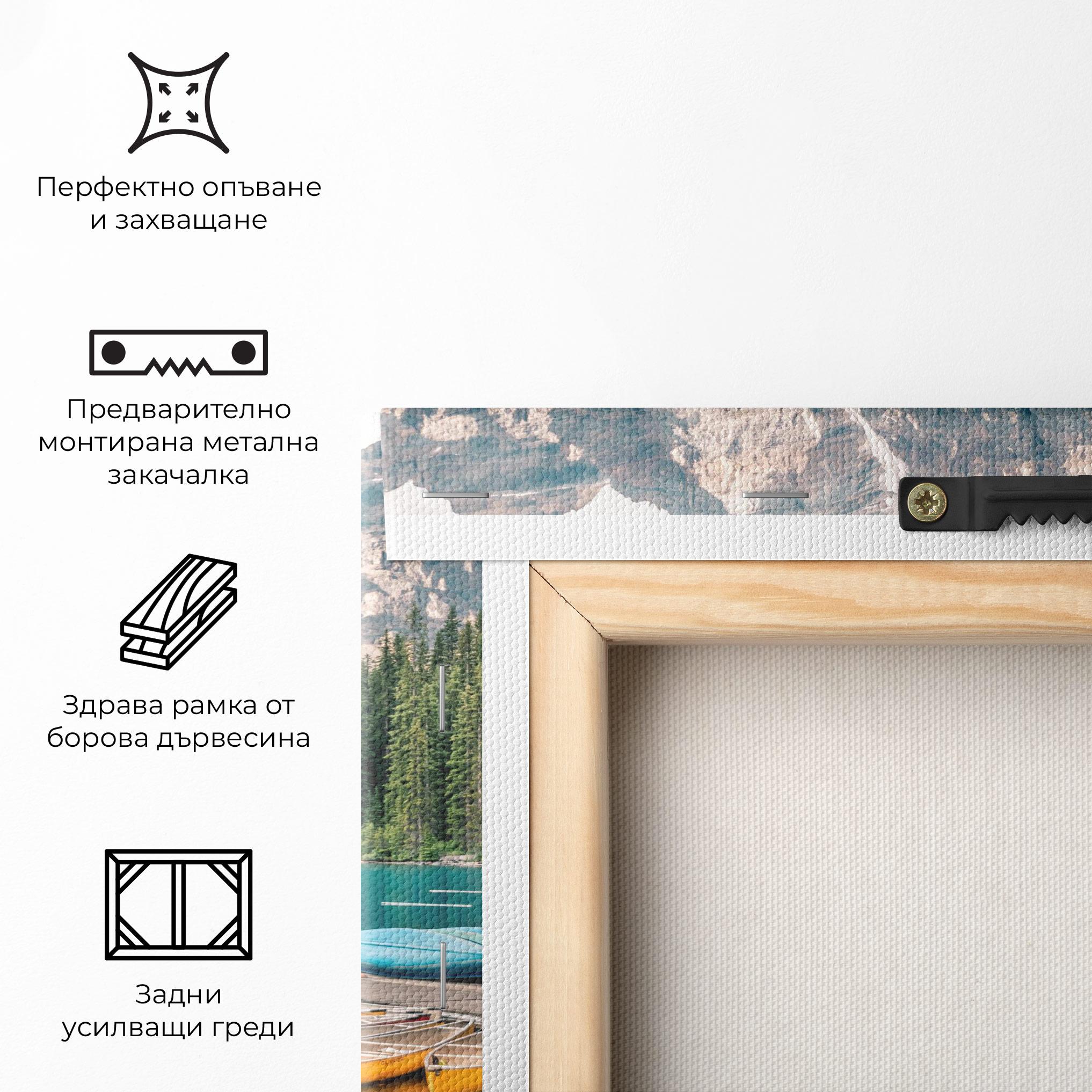 Картина на платно Beautiful Moraine Lake mockup 5