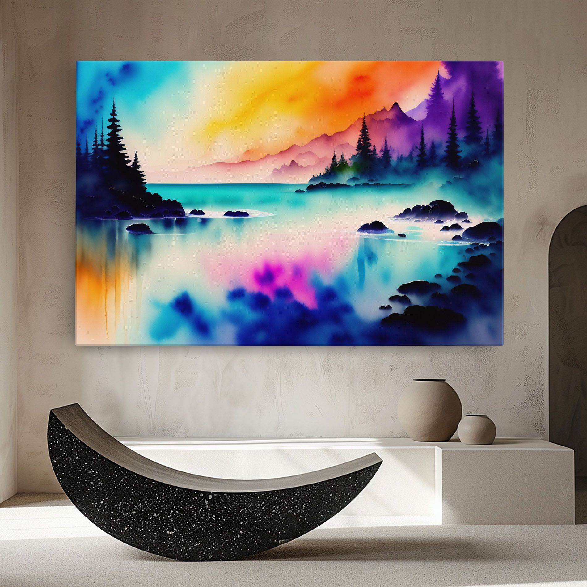 Lake Painting mockup 8