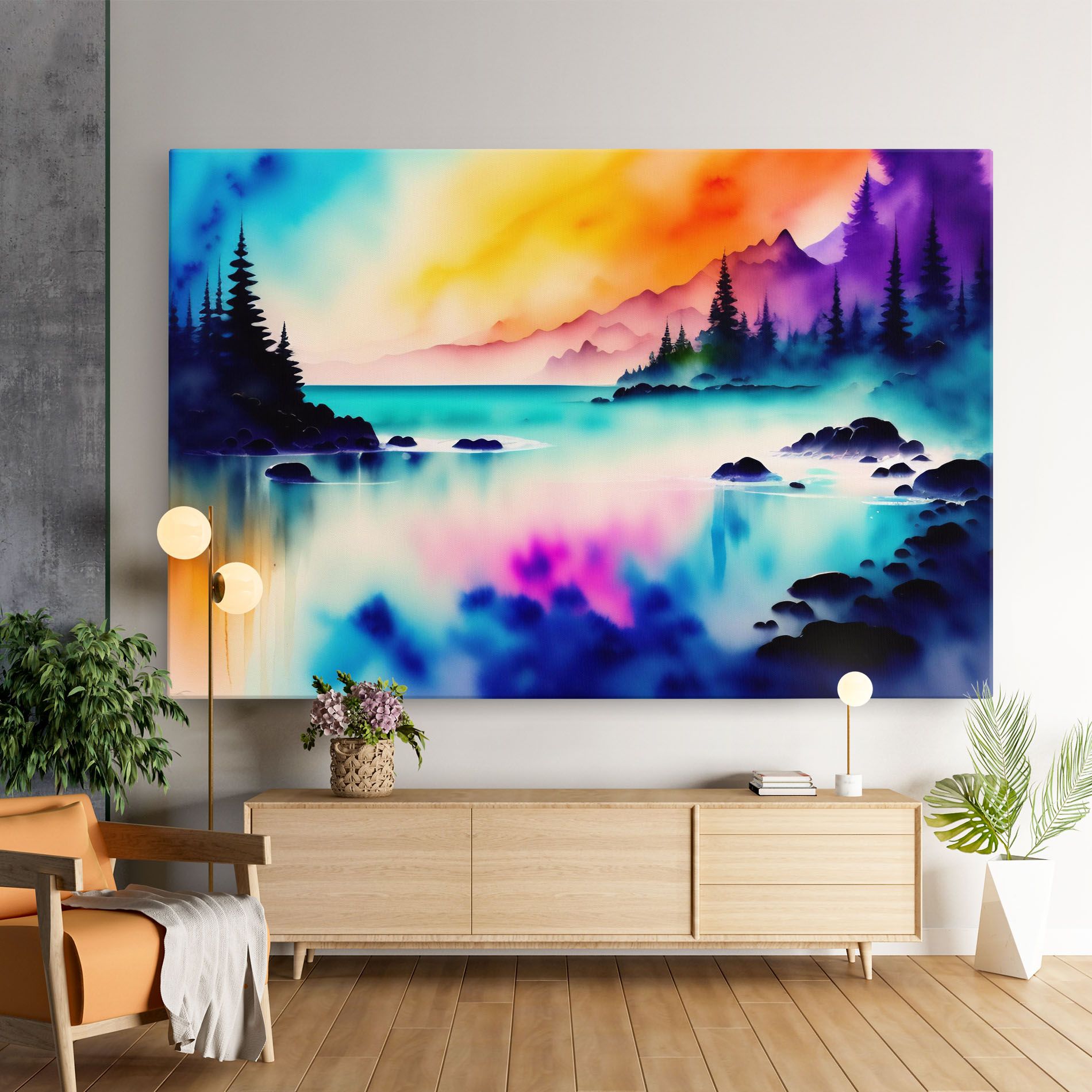 Lake Painting mockup 9