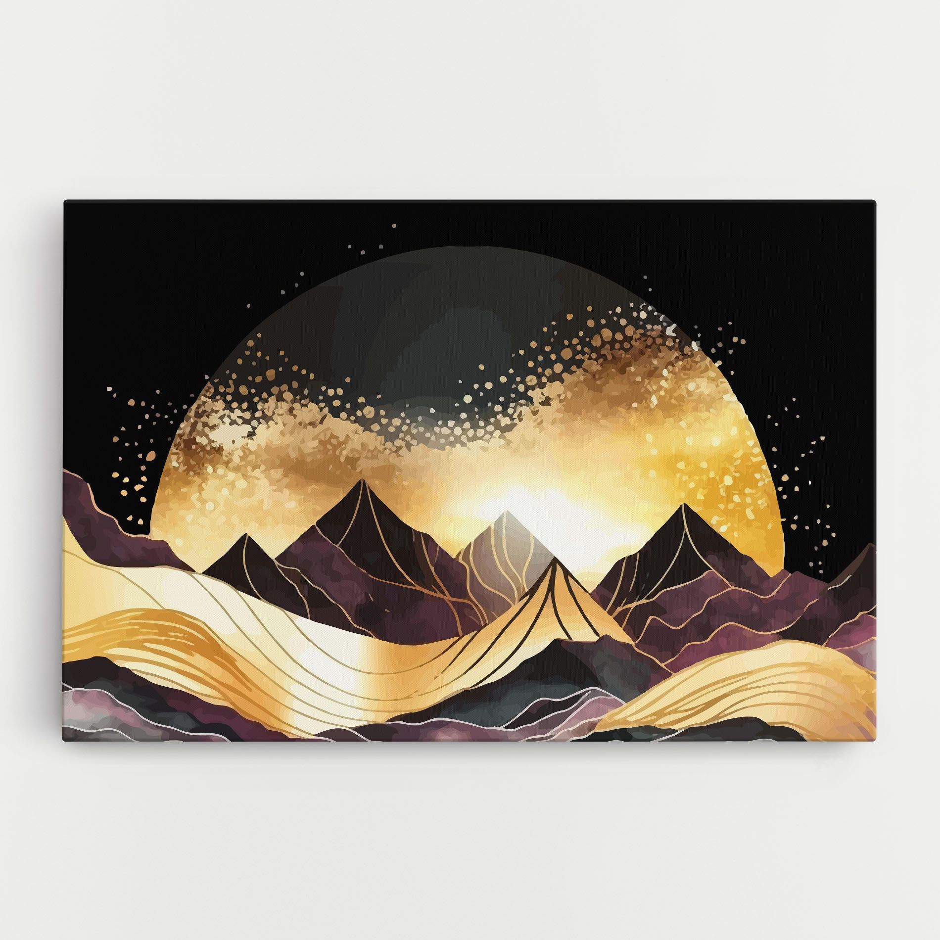 Purple Gold Mountain mockup 0