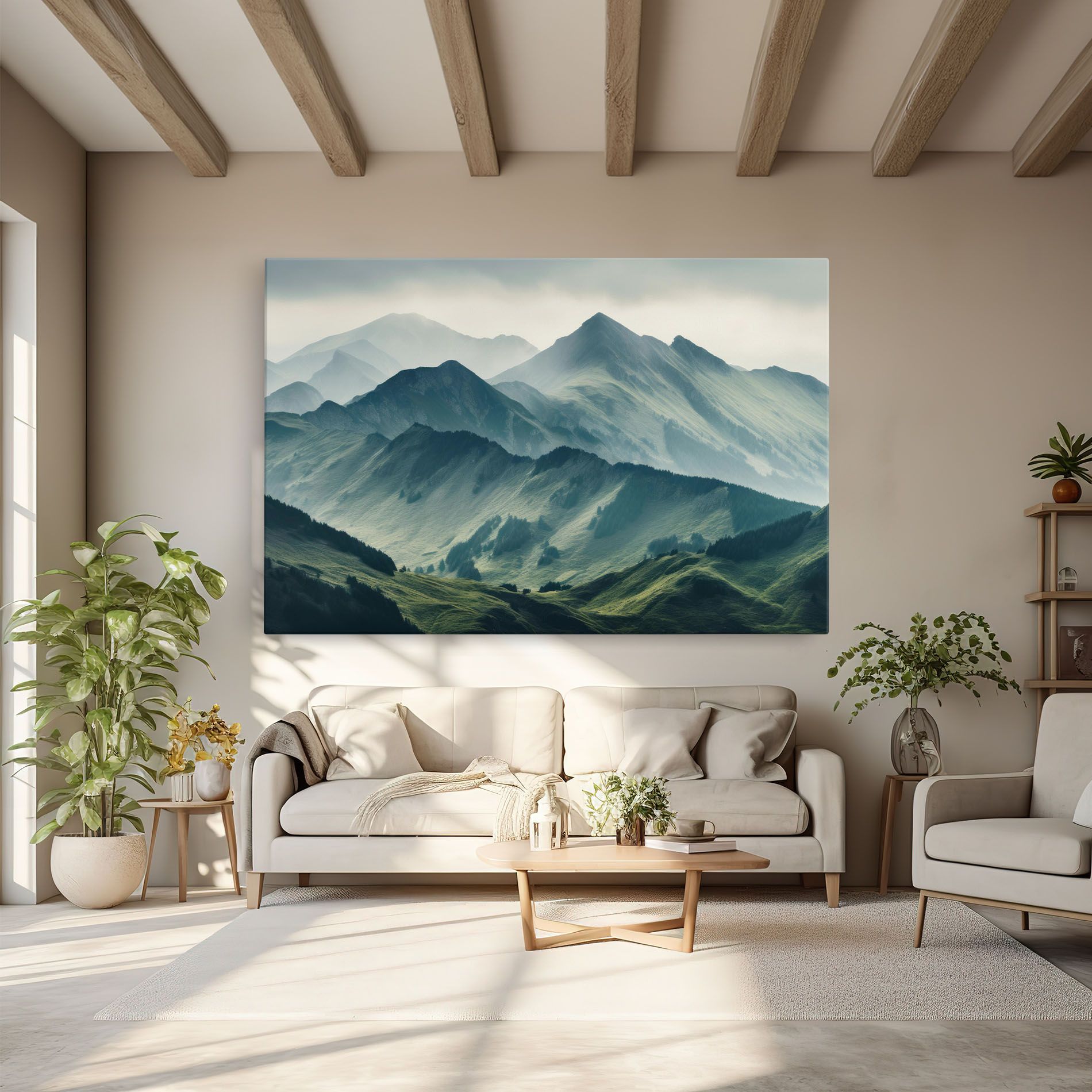 Amazing Foggy Mountain mockup 6