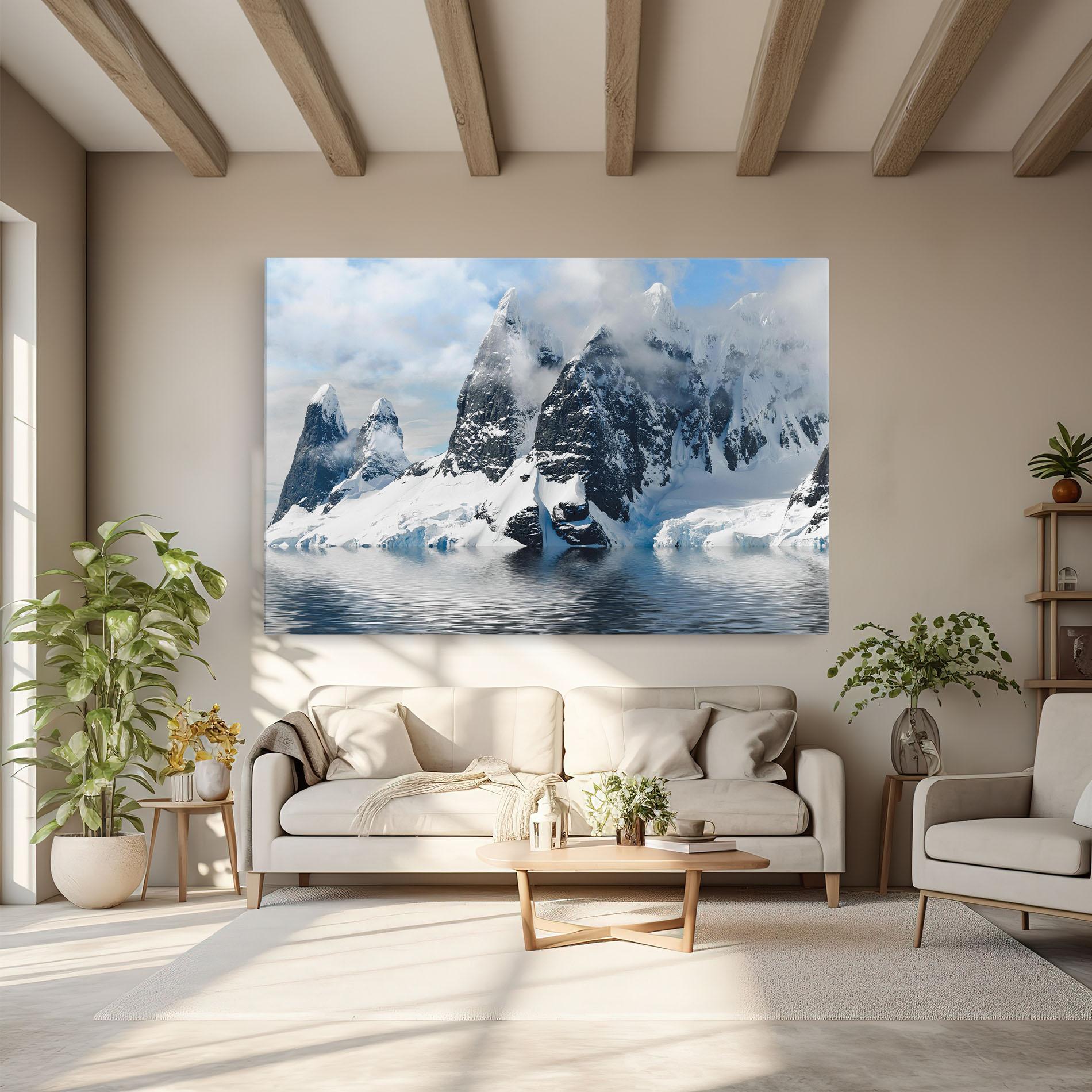 Картина на платно Glacial Mountains mockup 6