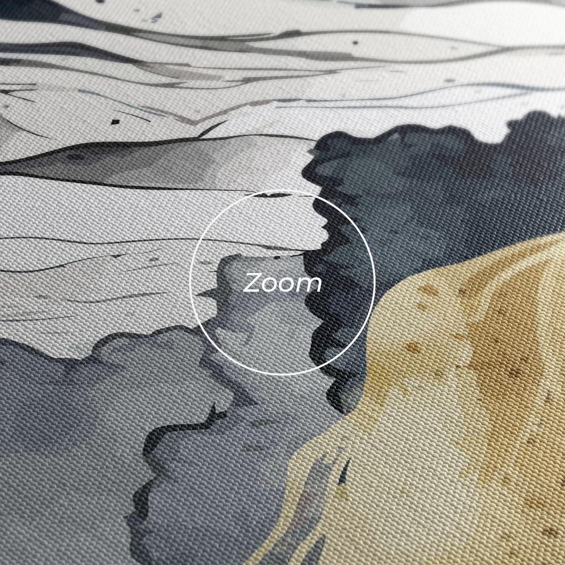 Картина на платно Grey Gold Mountain mockup 3