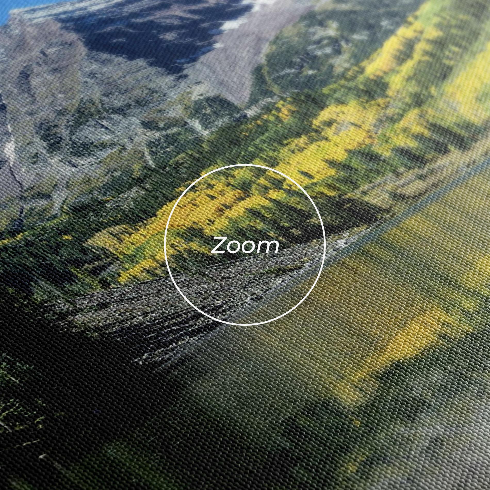 Картина на платно Lake Green Mountain mockup 3