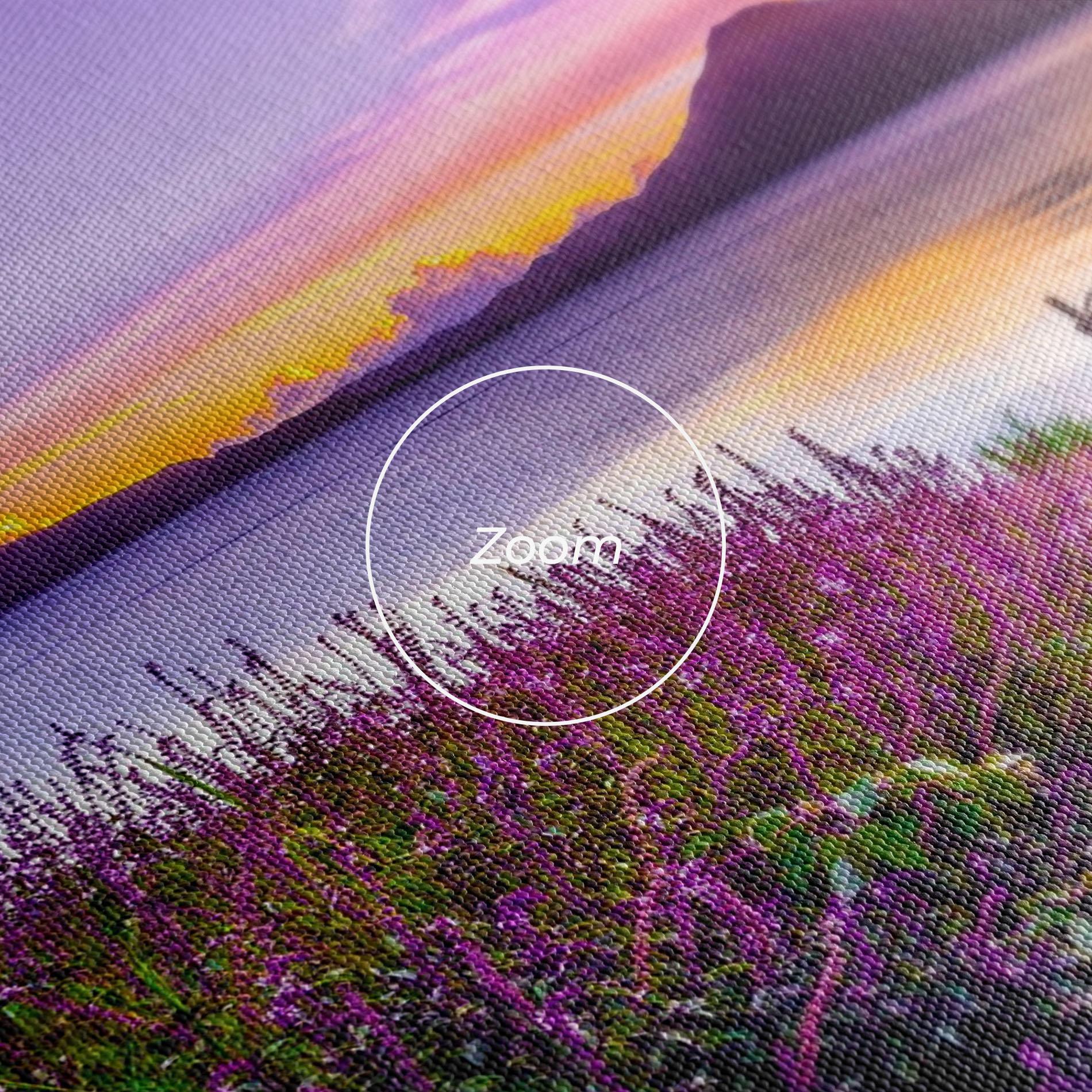 Картина на платно Purple Lake mockup 3