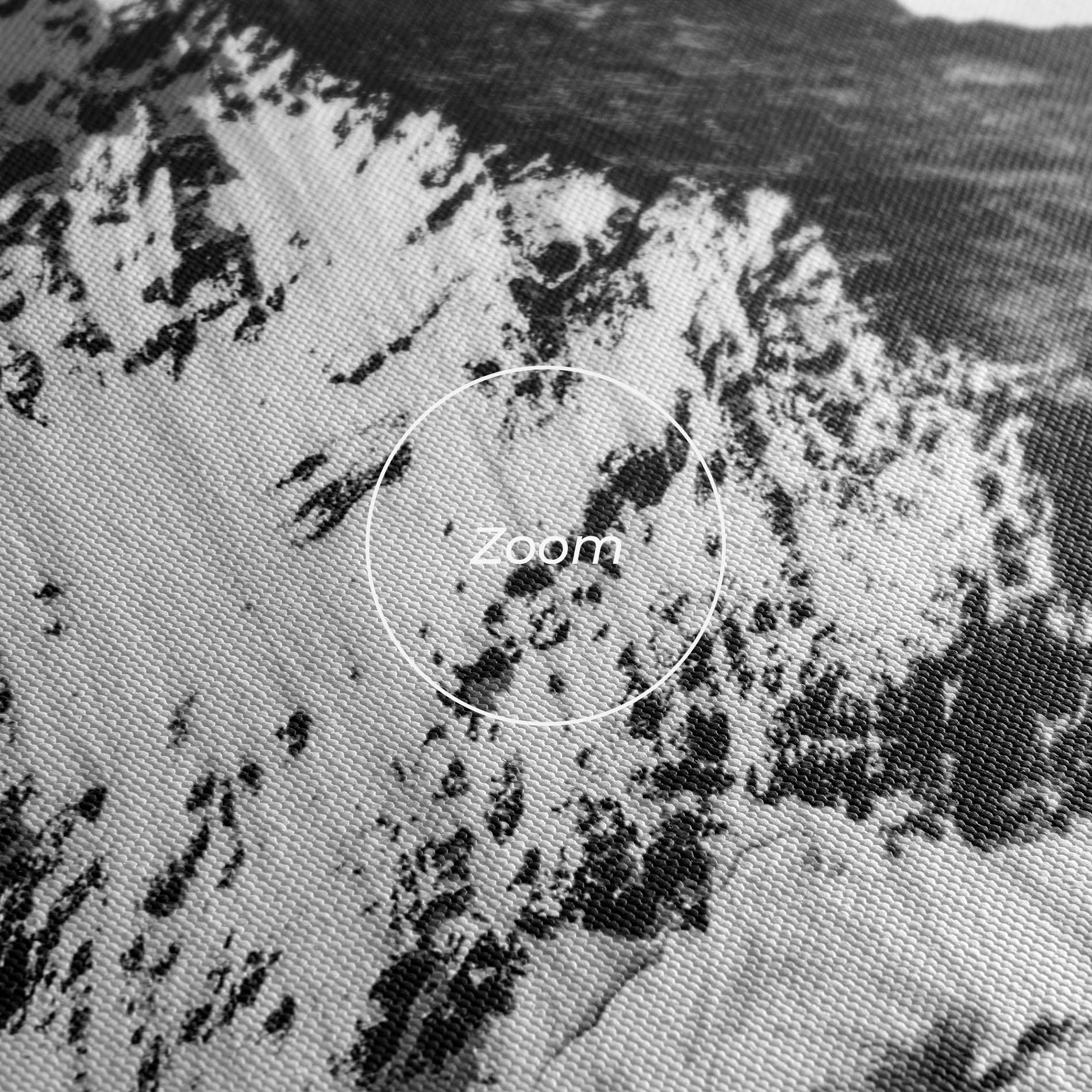 Картина на платно Snowy Black Mountain mockup 3