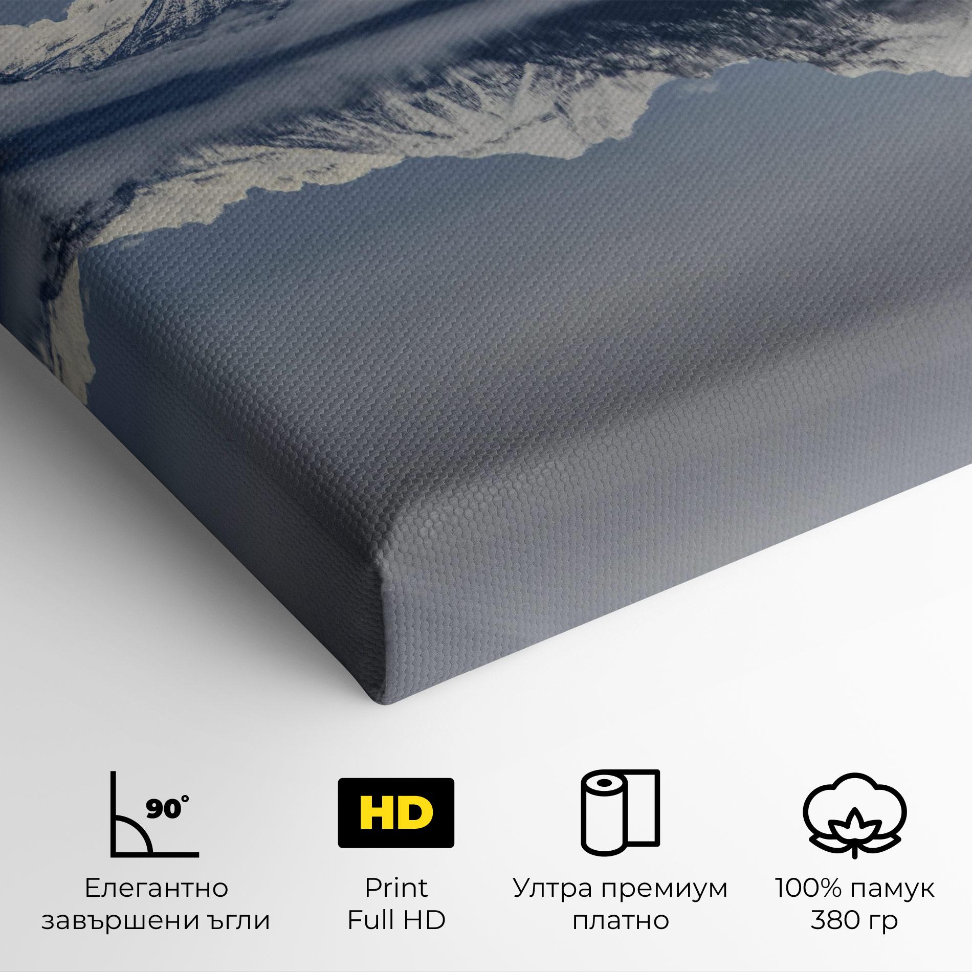 Картина на платно Beautiful Snowy Mountain mockup 4