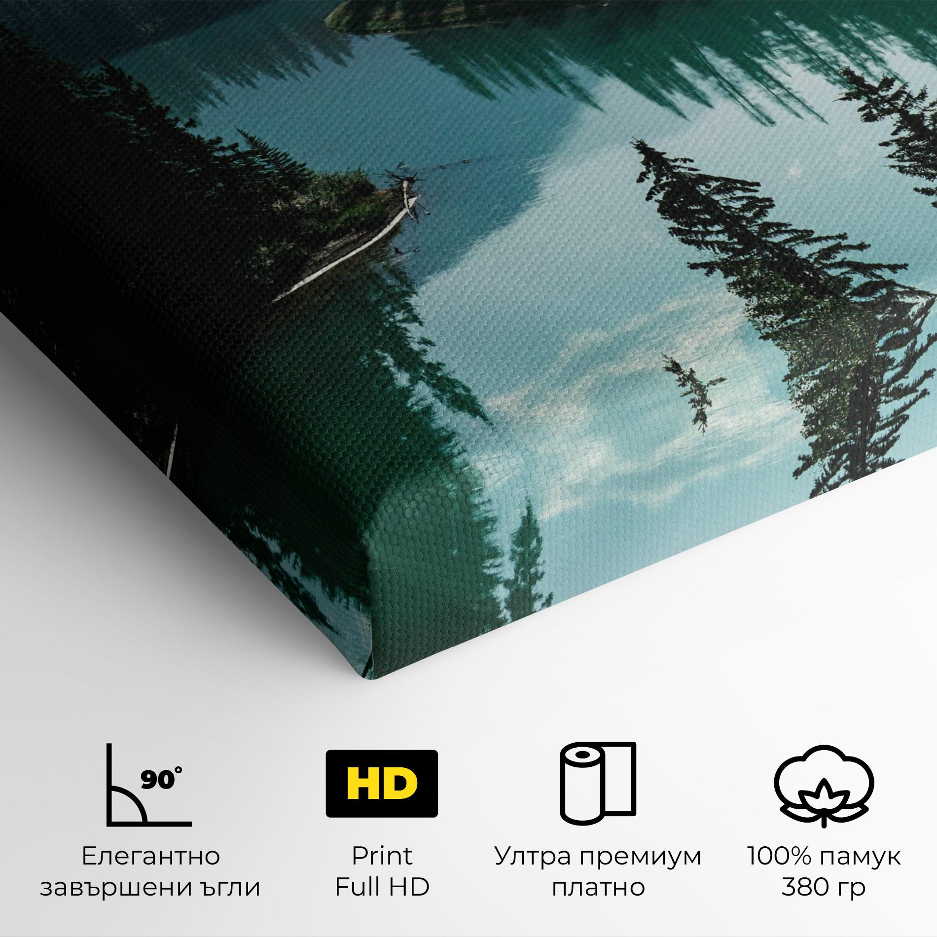 Картина на платно Crystal Lake mockup 4